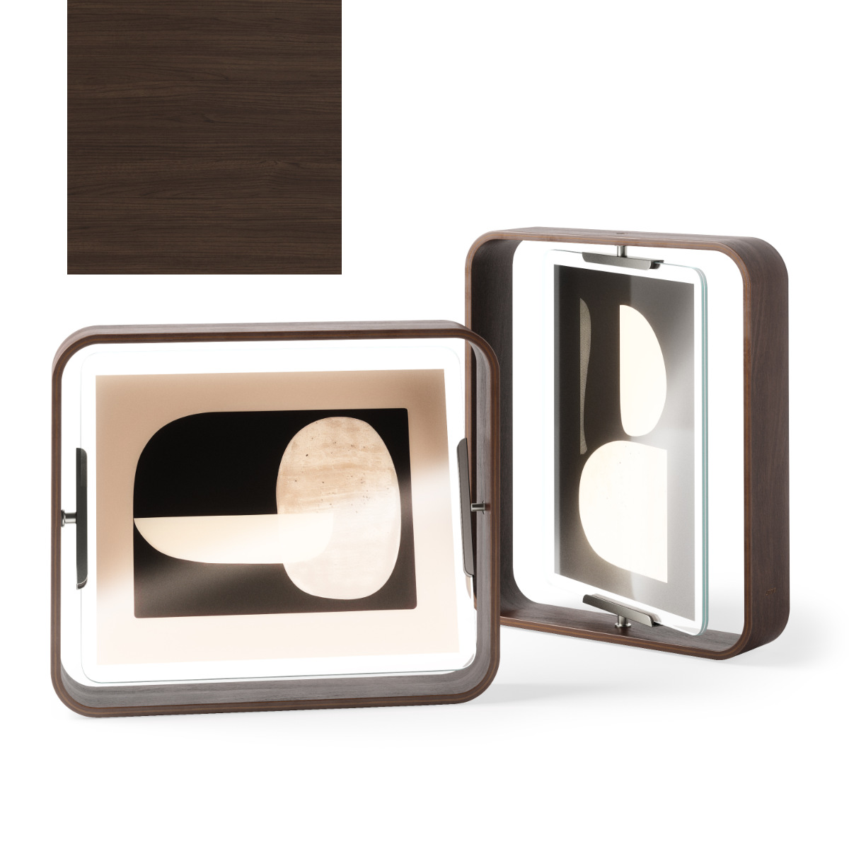 Umbra フォトフレーム ベルウッドデスクフレーム 26×31cm 木製 ガラス ( 写真立て 写真 フレーム 木 縦 横 6切 大きめ 六つ切り 回転 角度調整 おしゃれ フォト 飾る インテリア 玄関 リビング ) 【ブラック】 ブラック