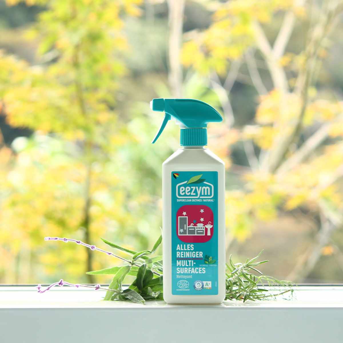 洗剤 eezym 酵素洗剤 マルチクリーナー ハーバルフレッシュ ( 家庭用洗剤 酵素 中性洗剤 スプレー マルチ ベルギー製 掃除 床 壁 タイル 家具 浴室 キッチン 掃除用品 掃除用洗剤 )