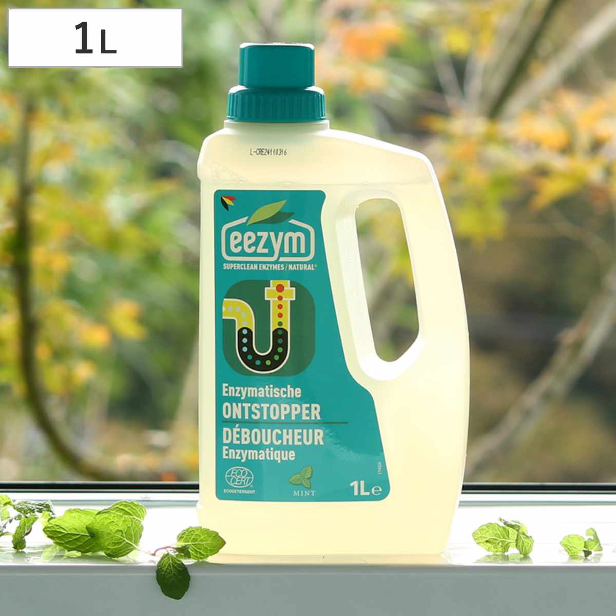 洗剤 eezym 酵素洗剤 酵素パイプクリーナー アンブロッカー 詰まり解消用 ミント ( 家庭用洗剤 酵素 排水口 詰まり ニオイ 消臭 ハイプクリーナー ベルギー製 掃除 排水 キッチン 浴室 洗面所 掃除用洗剤 )