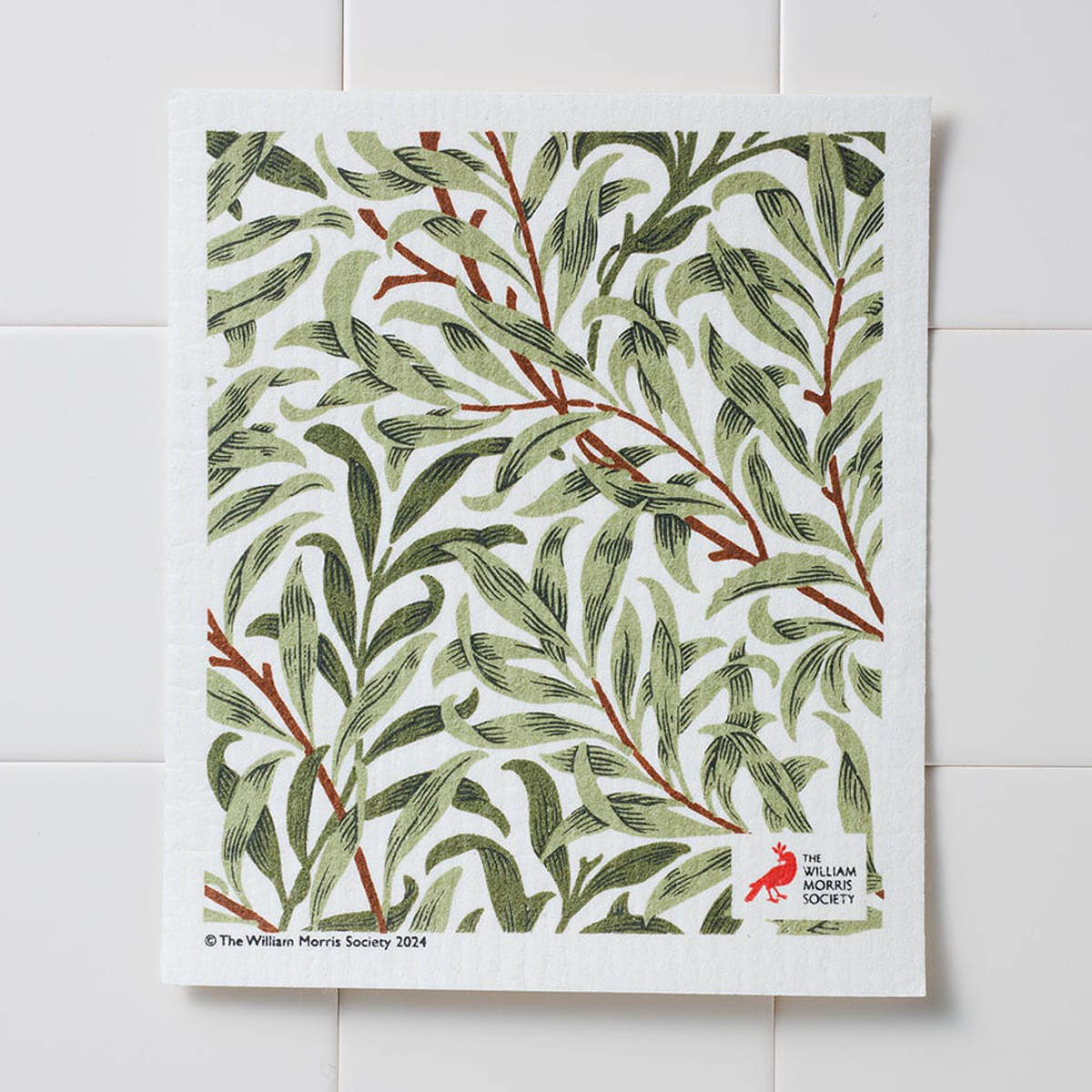 スポンジ ウィローボウ 吸水 エコンフォートハウス ウィリアムモリス 作業台 おしゃれ ( スポンジワイプ ふきん ウィリアム・モリス柄 北欧 ダスター 水切り 掃除 スウェーデン 万能 吸収力 キッチン掃除 洗える 煮沸OK )