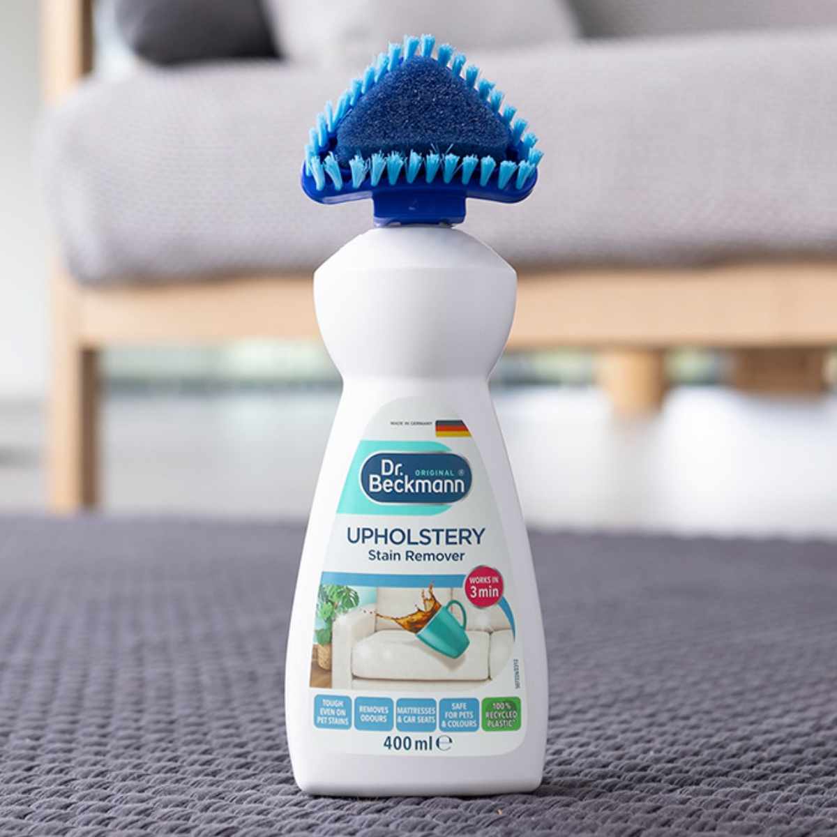 シミ取り剤 Dr.Beckmann ベックマン カーペット カーシート ステインリムーバー 汚れ落とし （ ブラシ付き リムーバー カーペット掃除 カーペットシミ 汚れ 消臭 リビング 車内 掃除 クリーナー 掃除グッズ 洗剤 ドイツ製 ）
