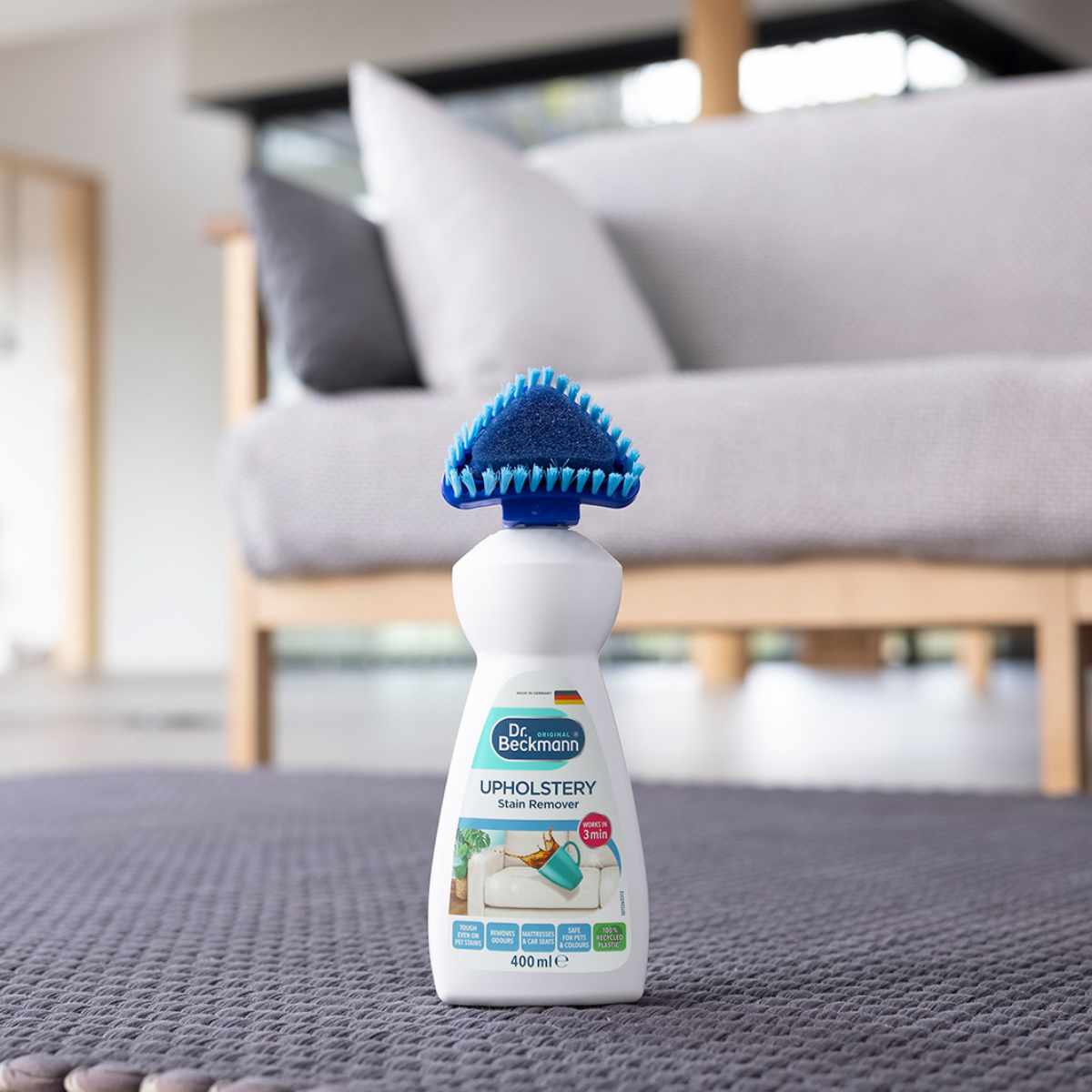 シミ取り剤 Dr.Beckmann ベックマン カーペット カーシート ステインリムーバー 汚れ落とし ( ブラシ付き リムーバー カーペット掃除 カーペットシミ 汚れ 消臭 リビング 車内 掃除 クリーナー 掃除グッズ 洗剤 ドイツ製 )