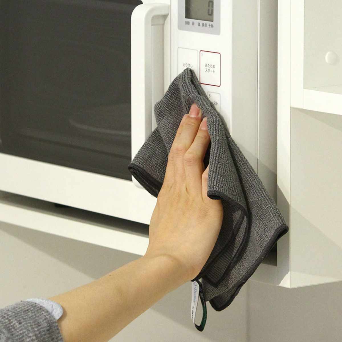 ふきん ニットクロス 掃除 水だけで簡単 洗濯機OK 多用途 ( クロス 掃除用 雑巾 水だけでOK 拭き掃除 ほこり取り 家電掃除 丈夫 掃除用品 掃除グッズ ) 【レッド】 レッド