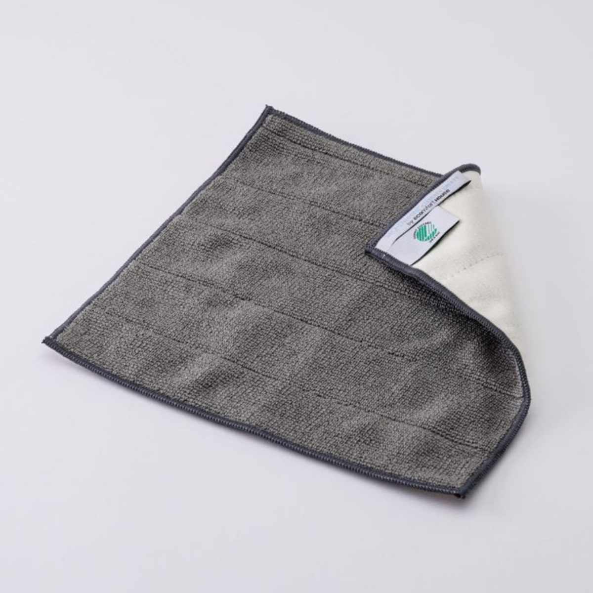 ふきん ダブルクロス 両面色違い 掃除 水だけで簡単 洗濯機OK 多用途 ( 手袋タイプ クロス 掃除用 雑巾 水だけでOK 拭き掃除 ほこり 鏡 掃除用品 掃除グッズ ) 【グレークリーム】 グレークリーム