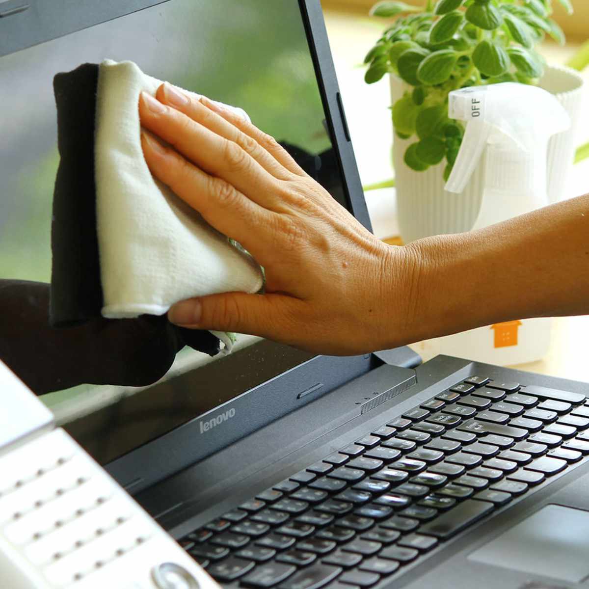 ふきん ダブルクロス 両面色違い 掃除 水だけで簡単 洗濯機OK 多用途 ( 手袋タイプ クロス 掃除用 雑巾 水だけでOK 拭き掃除 ほこり 鏡 掃除用品 掃除グッズ ) 【グレークリーム】 グレークリーム