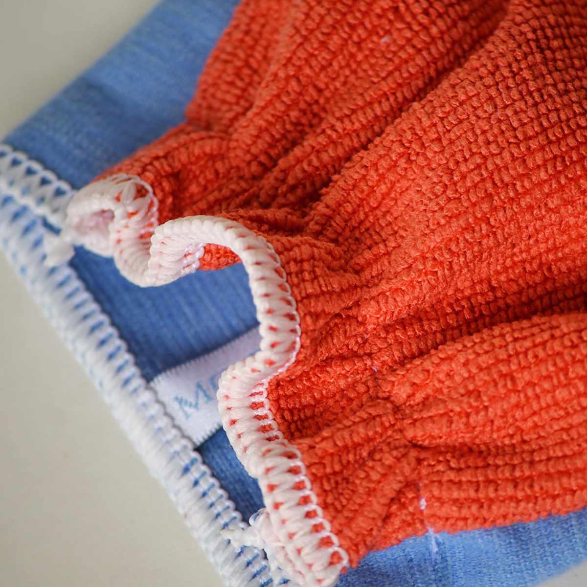 ふきん マルチグローブ 両面色違い 掃除 水だけで簡単 洗濯機OK 多用途 ( 手袋タイプ クロス 掃除用 雑巾 水だけでOK 拭き掃除 ほこり 鏡 掃除用品 掃除グッズ ) 【レッドブルー】 レッドブルー