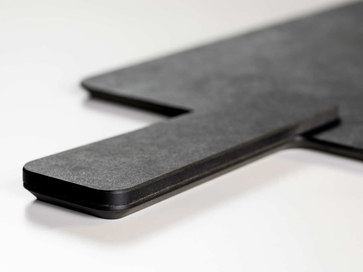 エピキュリアン 持ち手付きカッティングボード M 木製 ハンディボード まな板 ( まないた マナイタ 俎板 Mサイズ 薄型 軽量 食洗機対応 キッチン おしゃれ 天然木 繊維 合成 トレー プレート 取っ手 両面使用 下ごしらえ 調理用品 ) 【ナチュラル】 ナチュラル