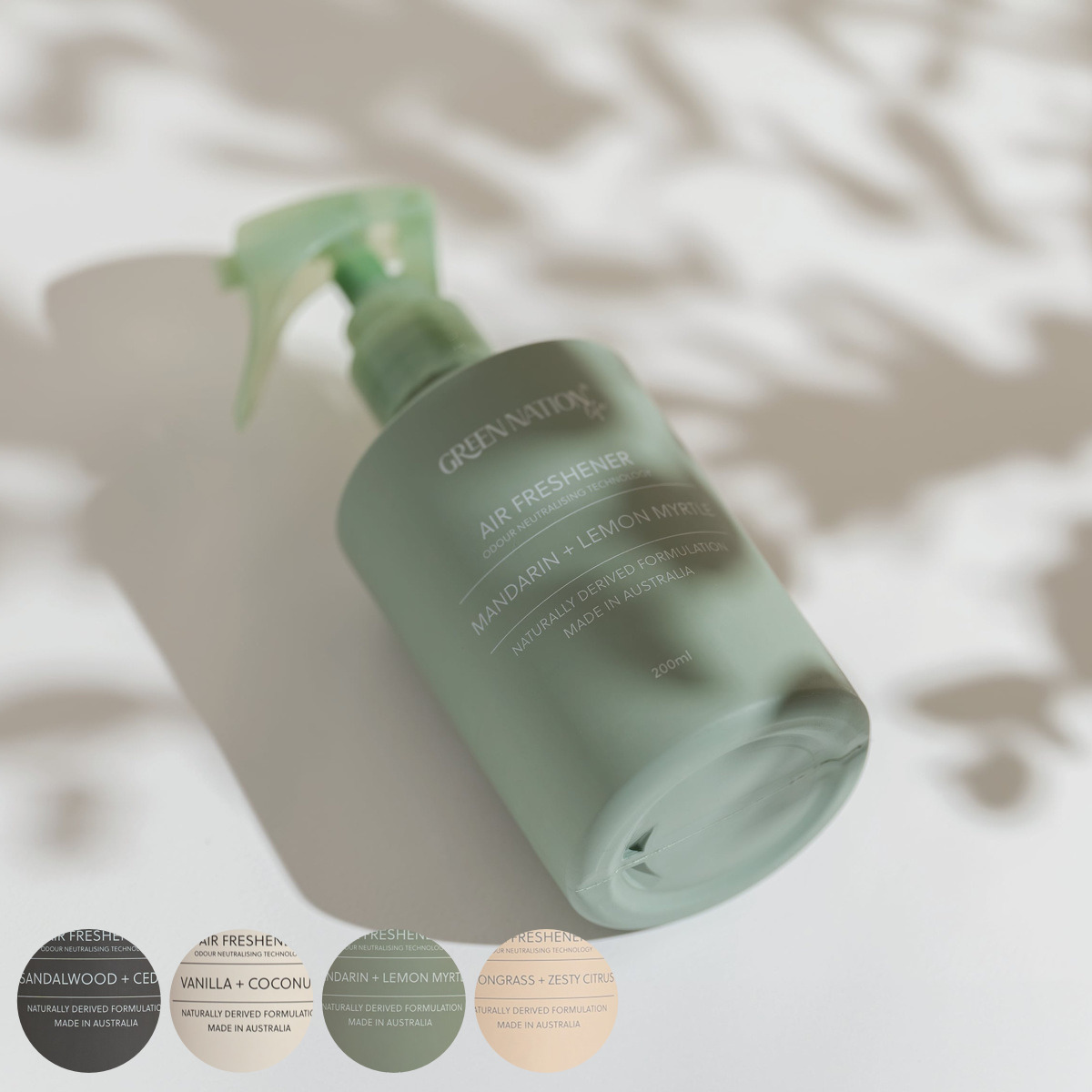 エアーフレッシュナー200ml シンプルグリーン 消臭 （ フレグランス ミスト ファブリック スプレー 芳香剤 ルームフレグランス インテリア おしゃれ 香り プレゼント ギフト フレグランスオイル ） 【レモングラス×ゼスティシトラス】