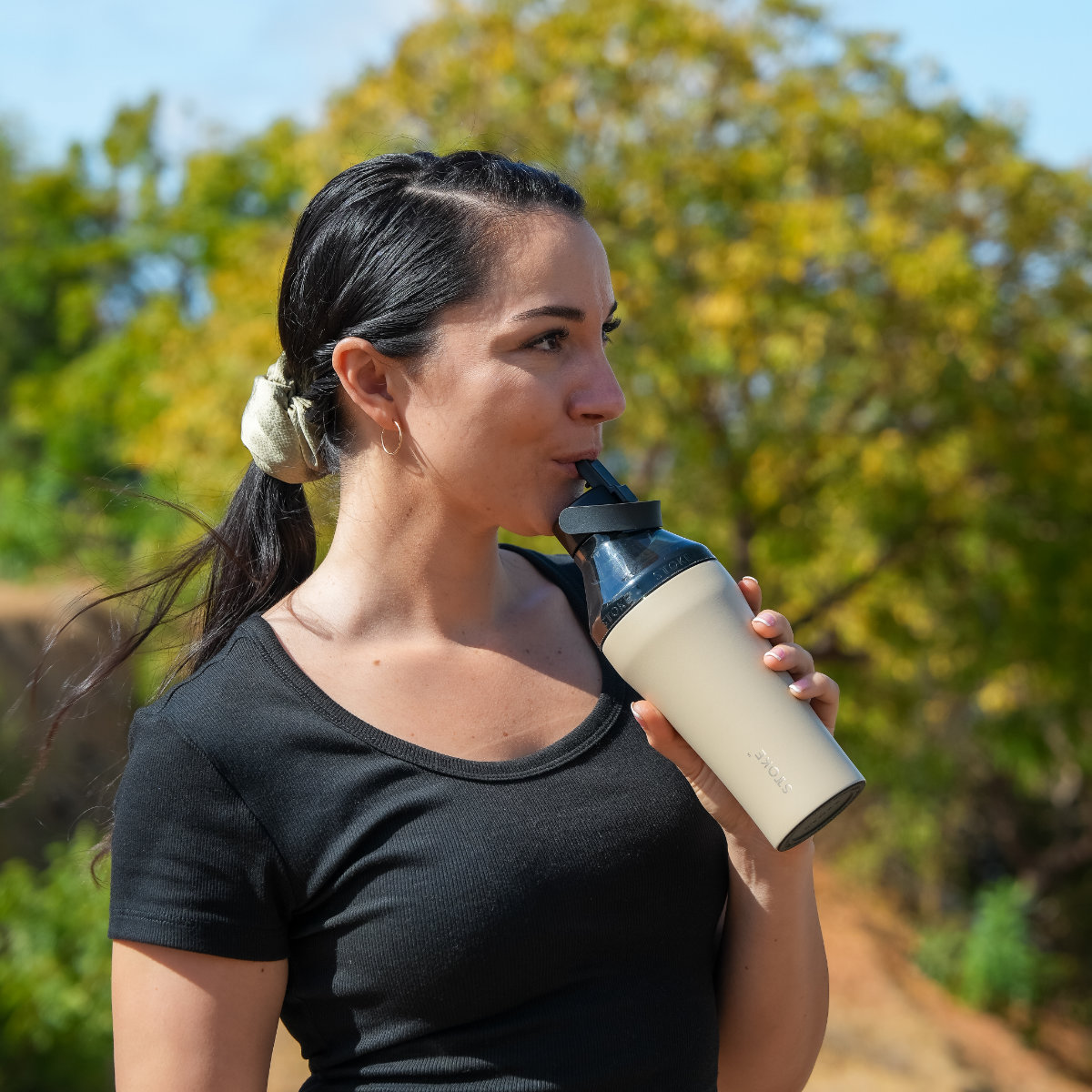 STTOKE ストーク ハイドレート&エクステンションセット ( ストロー フタ 蓋 ヨガ ジム Gサイズ Lサイズ 完全止水 ストローキャップ ボトル キャップ スポーツ 容量 替えキャップ マグボトル マイボトル ドリンクボトル )