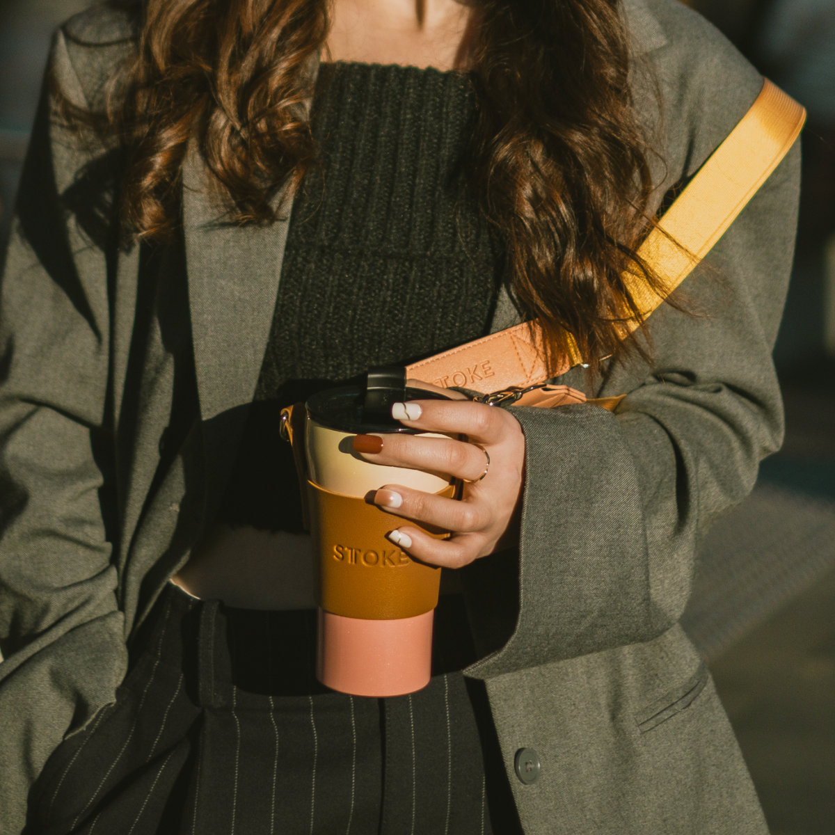 STTOKE ストーク カスタムストラップ ( カスタム用ストラップ マイボトル 水筒 マグボトル アウトドア キャンプ 手ぶら 散歩 お出掛け パーツ スタイリッシュ かわいい おしゃれ ストラップ ) 【イスラ】 イスラ