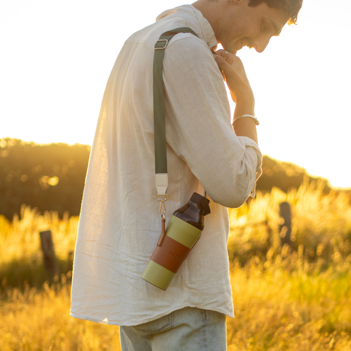 STTOKE ストーク カスタムストラップ ( カスタム用ストラップ マイボトル 水筒 マグボトル アウトドア キャンプ 手ぶら 散歩 お出掛け パーツ スタイリッシュ かわいい おしゃれ ストラップ ) 【イスラ】 イスラ