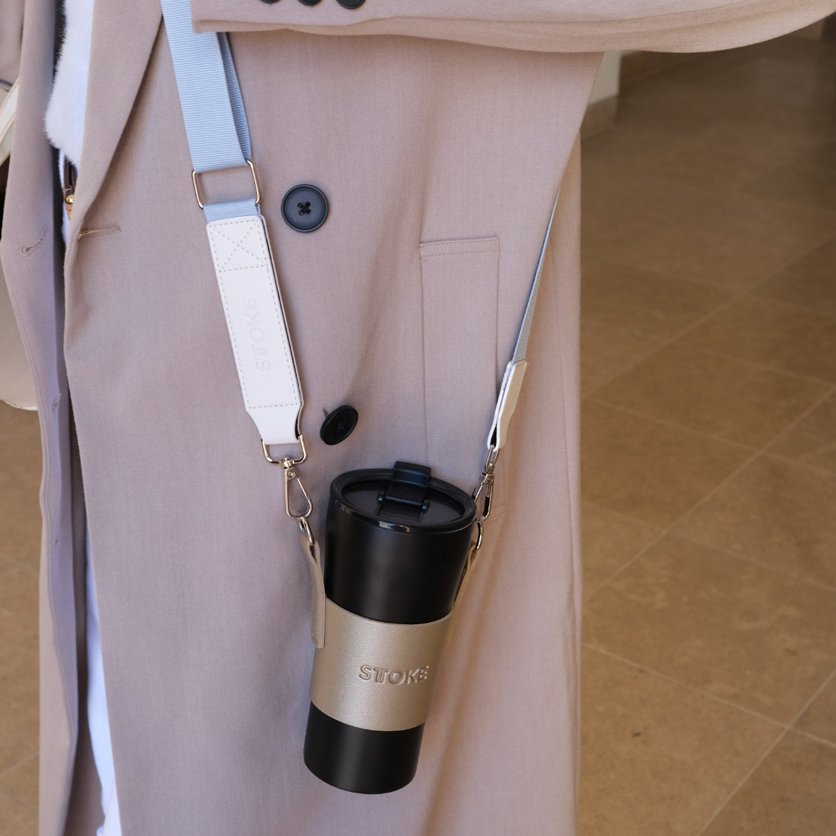 STTOKE ストーク カスタムストラップ ( カスタム用ストラップ マイボトル 水筒 マグボトル アウトドア キャンプ 手ぶら 散歩 お出掛け パーツ スタイリッシュ かわいい おしゃれ ストラップ ) 【イスラ】 イスラ