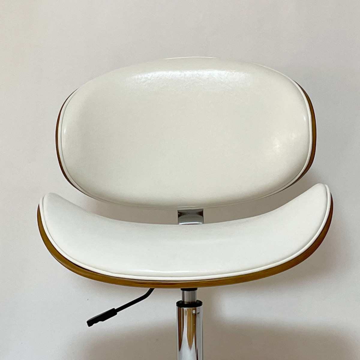 オフィスチェア 昇降式 座面高43~54.5cm 合皮タイプ デスクチェア KNOX ( 椅子 イス いす チェア キャスター付き 高さ調節 曲木 木目 レザー調 おしゃれ 高級感 ) 【グリーン】 グリーン