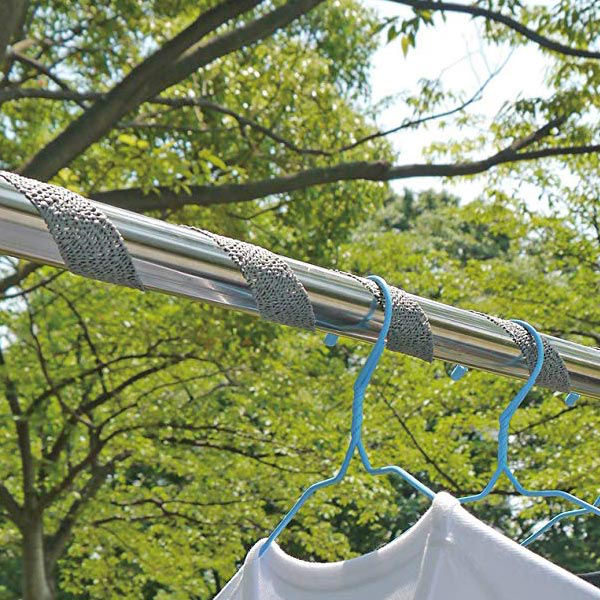 ハンガー横滑りキーパー ハンガー 滑り止め ( 洗濯 洗濯用品 洗濯グッズ ランドリーグッズ ランドリー用品 洗濯物 横滑り すべり 防止 巻くだけ 簡単 便利グッズ )