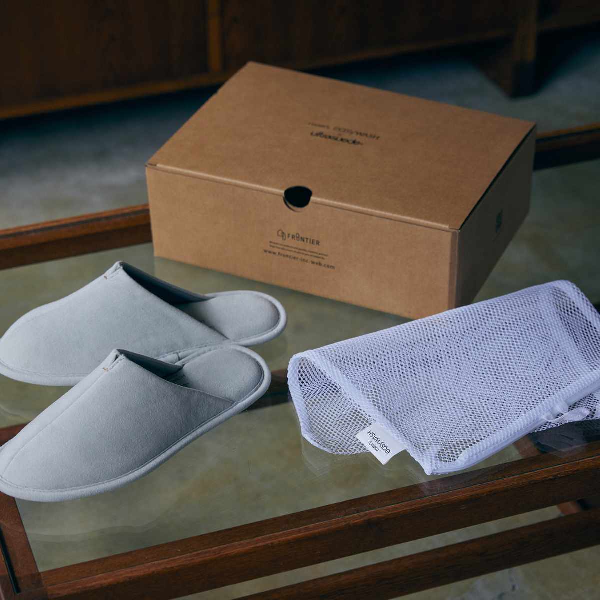 スリッパ ルームズイージーウォッシュ ウルトラスエード M L 22.5~27.0cm 洗える ( ルームシューズ 室内 来客用 人工皮革 ユニセックス EVAソール スエード調 合皮 トイレ サロン おしゃれ レディース メンズ オールシーズン ) 【トープ M】 トープ M