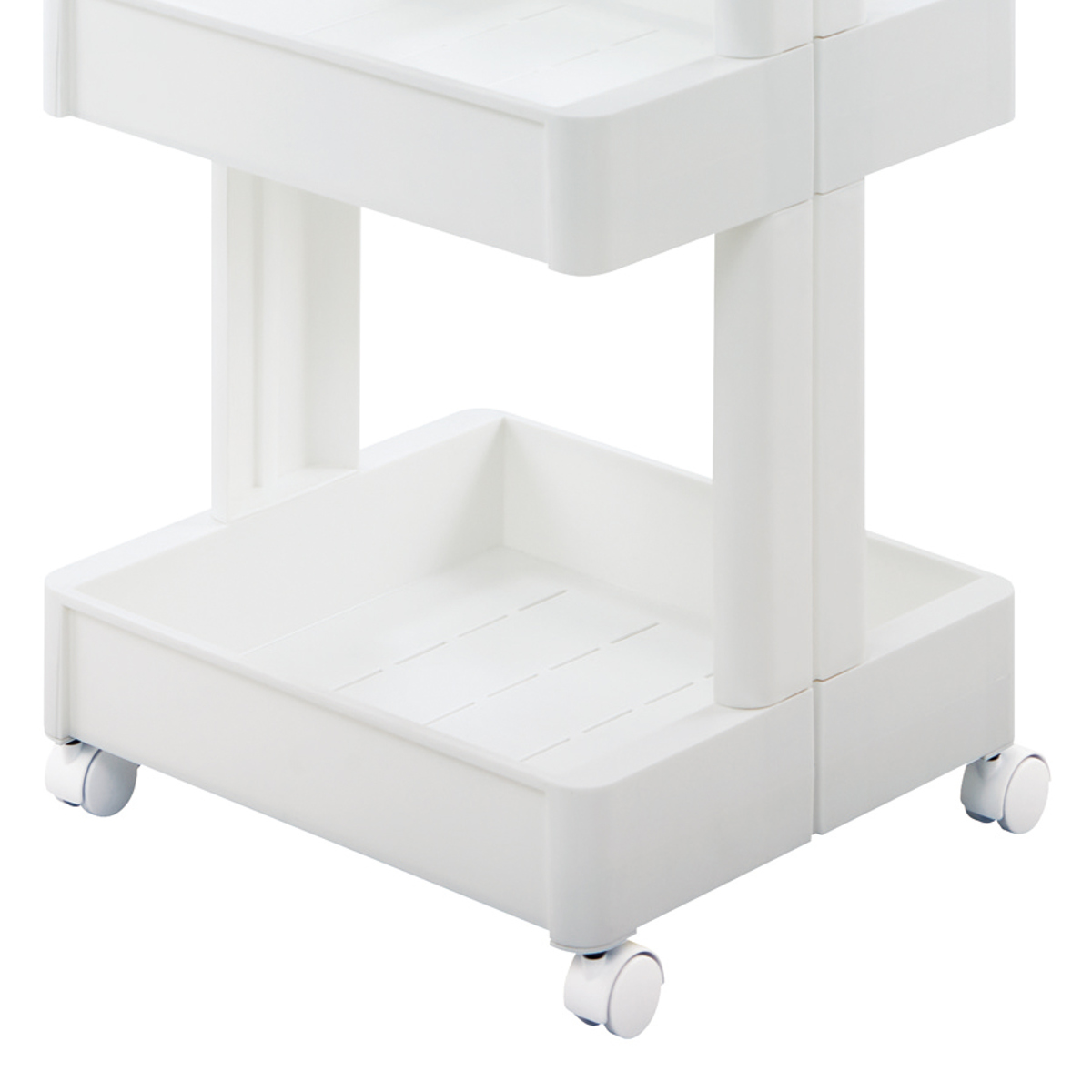 キッチンワゴン スマートワゴン Fit W350 3段 ( キャスター付き 日本製 隙間収納 スリムワゴン 隙間ラック オープンラック キッチン隙間収納 すき間収納 キッチン収納 隙間 すき間 すきま ) 【グレー】 グレー