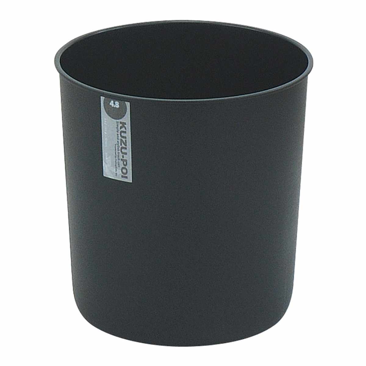 ゴミ箱 4.8L 10個セット クズポイ ( ごみ箱 4.8リットル 10個 ふた無し くず入れ コンパクト オフィス備品 寝室 シンプル ブラック アイボリー 日本製 備品 ) 【ブラック】 ブラック