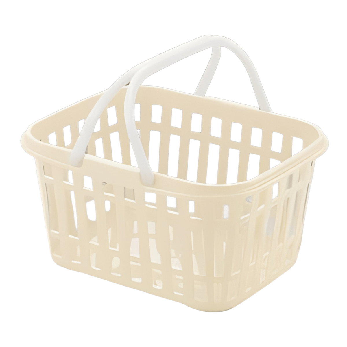 メッシュバスケット 幅35cm シンプル ( バスケット かご カゴ 籠 ランドリーバスケット 収納バスケット 収納 洗濯かご 脱衣かご ランドリーボックス ミニバスケット 洗濯 ランドリー 持ち手付き 角型 )