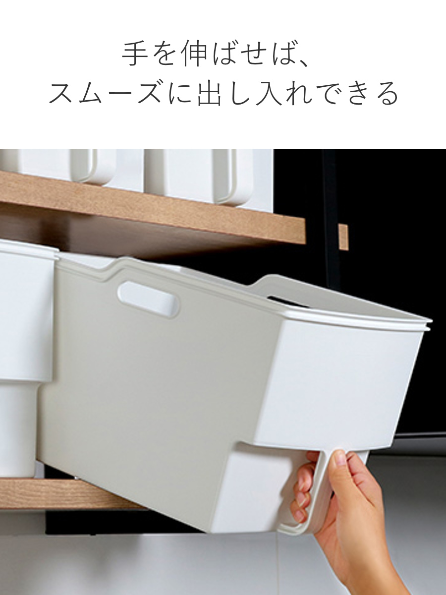 吊戸棚ボックス スリム4個 ワイド4個 ( 幅18.5cm 幅24cm キッチンストッカー 取っ手付き 吊戸棚 ケース ボックス 吊り戸棚ストッカー キッチン収納ケース 戸棚収納 収納BOX 吊り戸棚 キッチン 収納 整理ケース ) 【ブラウン】 ブラウン