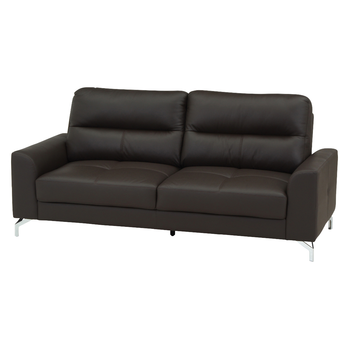 レザーソファ 幅194cm 3人掛け 革ソファ ジーク ( レザー アームレスト 肘付き シンプル ビンテージ調 北欧風 高級感 重厚感 ) 【ダークグリーン】 ダークグリーン