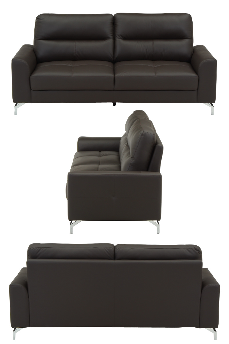 レザーソファ 幅194cm 3人掛け 革ソファ ジーク ( レザー アームレスト 肘付き シンプル ビンテージ調 北欧風 高級感 重厚感 ) 【ダークグリーン】 ダークグリーン