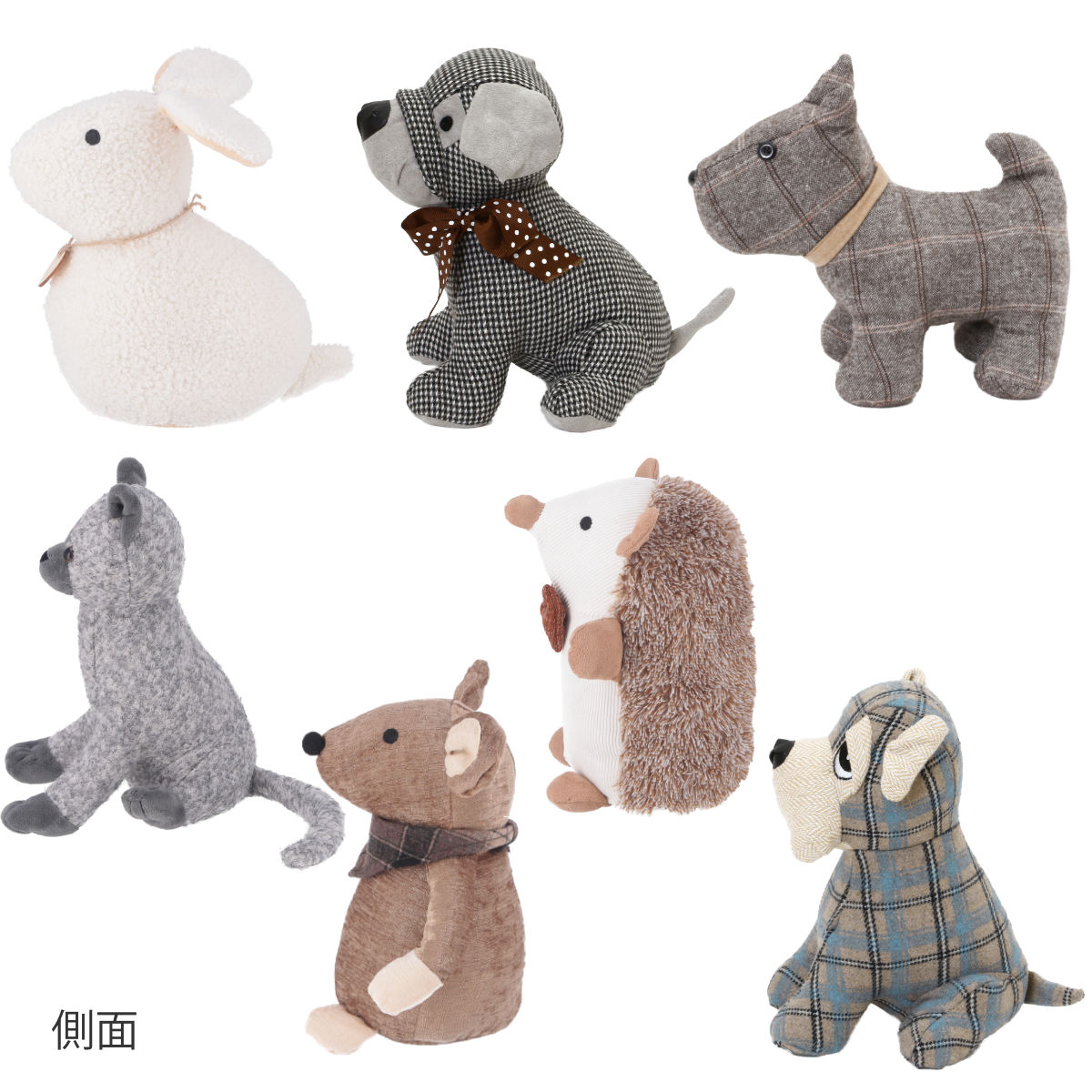 ドアストッパー アニマルドアストッパー 約1kg ぬいぐるみ ( 扉ストッパー ドア止め かわいい うさぎ ネコ 犬 室内 置くだけ 扉止め ストッパー ドアキーパー ドアストップ 社内 オフィス 会社 店舗 ブックエンド ) 【ネズミ】 ネズミ