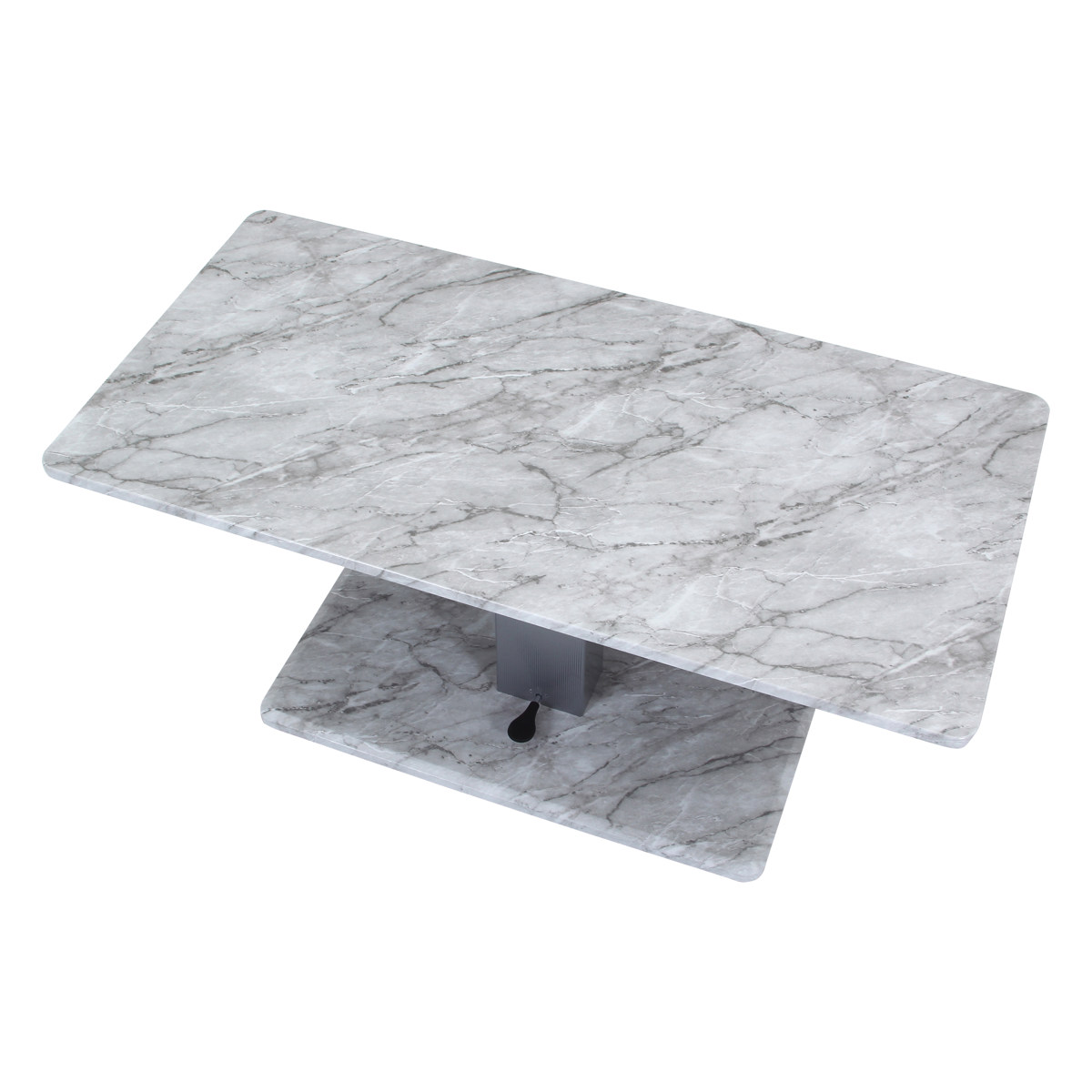 リビングテーブル 昇降式 幅120cm 大理石柄 ( 高さ調節 フットペダル ローテーブル センターテーブル テーブル カフェ風 長方形 キャスター テレワーク パソコン 作業 机 高級感 上品 )