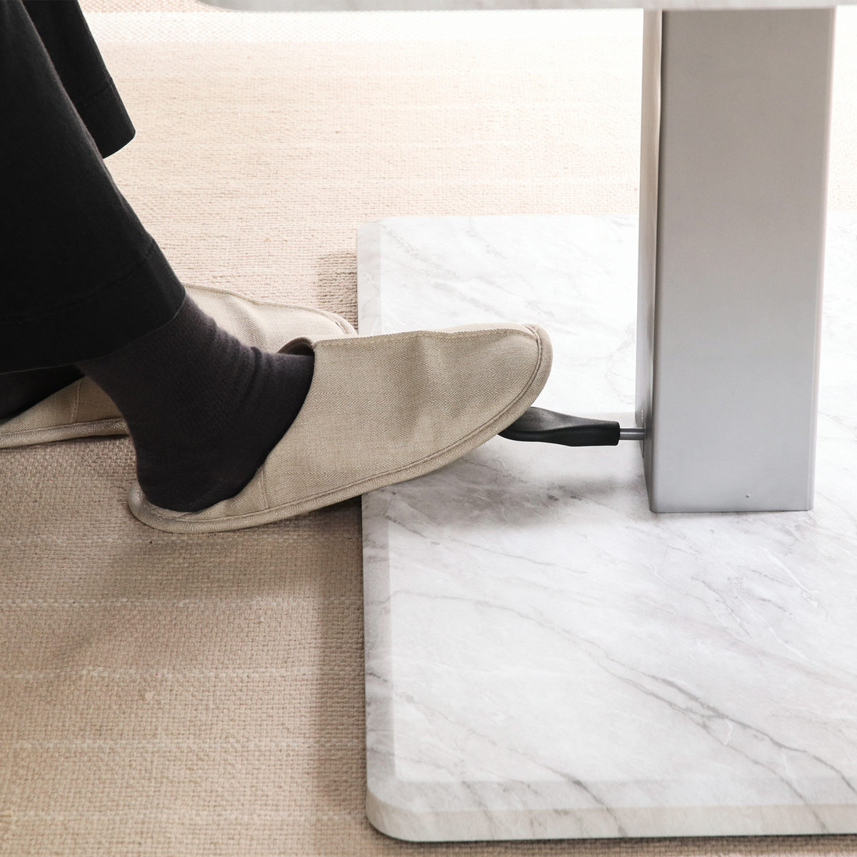 リビングテーブル 昇降式 幅120cm 大理石柄 ( 高さ調節 フットペダル ローテーブル センターテーブル テーブル カフェ風 長方形 キャスター テレワーク パソコン 作業 机 高級感 上品 )