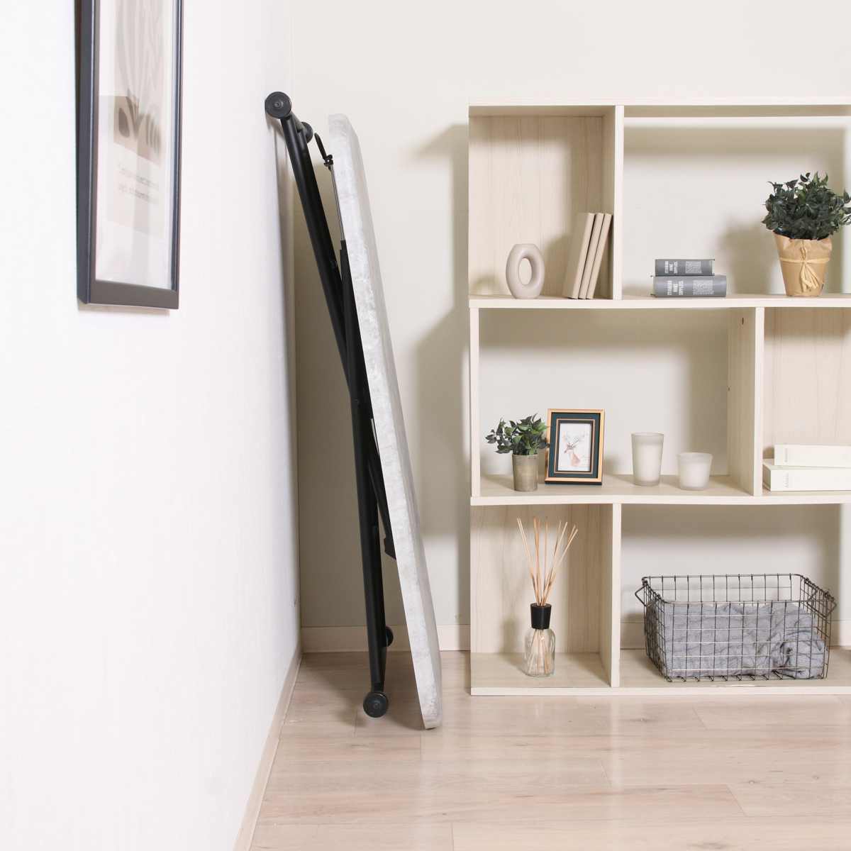 リビングテーブル ワイド 昇降式 幅120cm 大理石柄 コンクリート柄 ( 高さ調節 ローテーブル センターテーブル テーブル カフェ風 長方形 テレワーク パソコン 作業 机 高級感 上品 ) 【コンクリート】 コンクリート