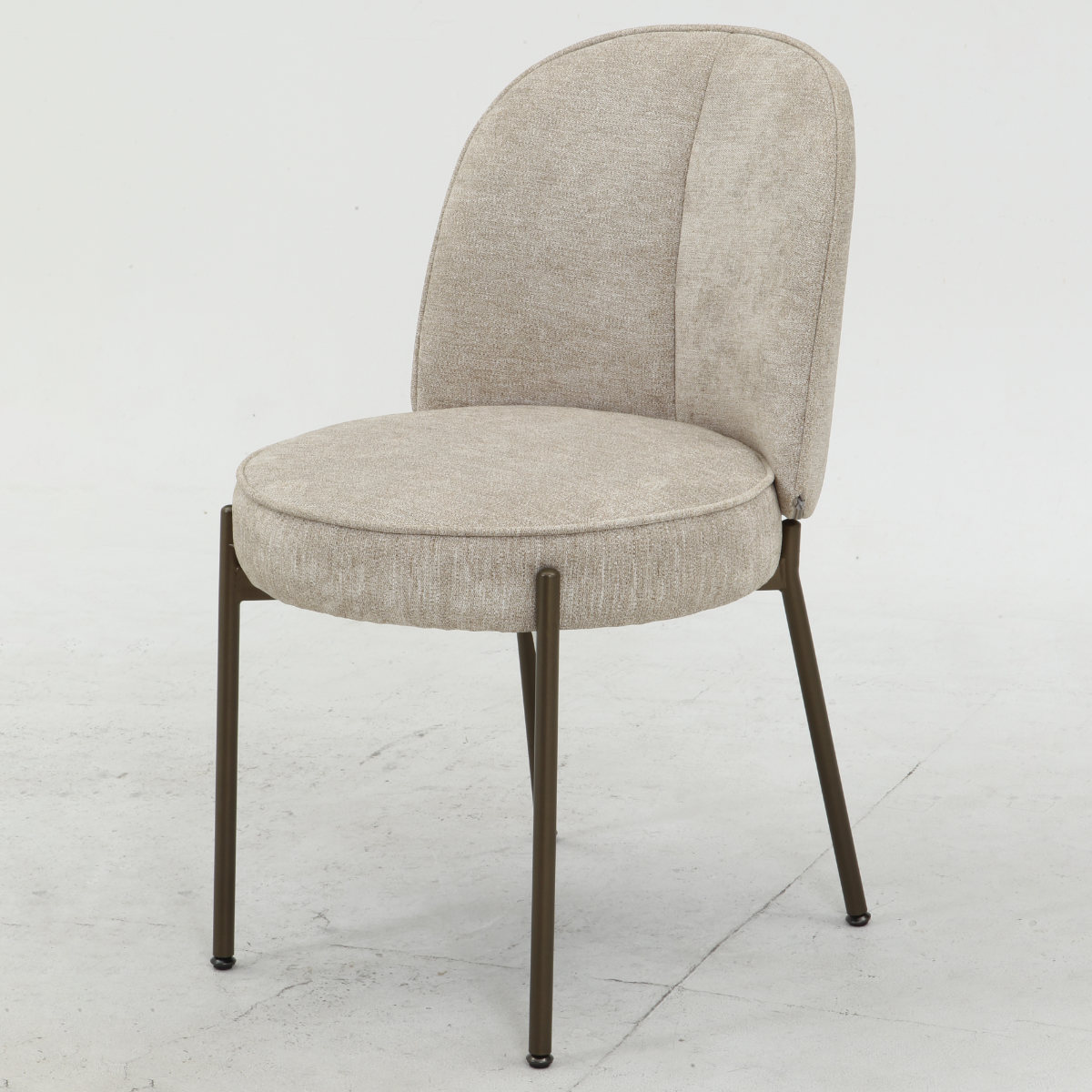 ダイニングチェア 座面高48cm ミオ ( 食卓椅子 チェア チェアー イス 椅子 いす ダイニング 肘なし アームレス ファブリック 完成品 食卓 リビング おしゃれ リビングチェア リビングチェアー ) 【グリーン】 グリーン