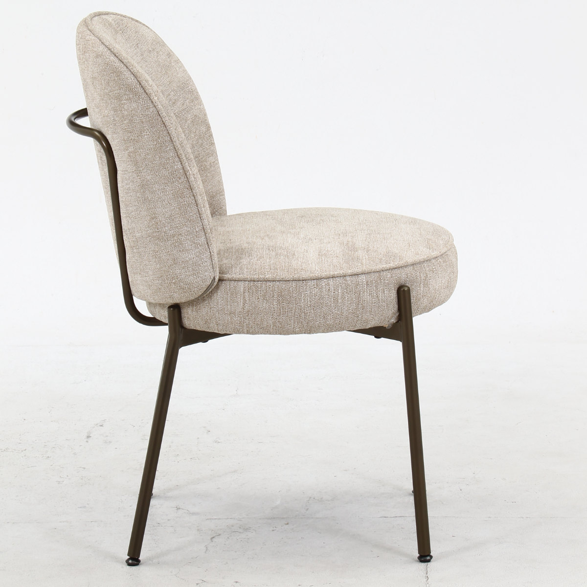 ダイニングチェア 座面高48cm ミオ ( 食卓椅子 チェア チェアー イス 椅子 いす ダイニング 肘なし アームレス ファブリック 完成品 食卓 リビング おしゃれ リビングチェア リビングチェアー ) 【グリーン】 グリーン