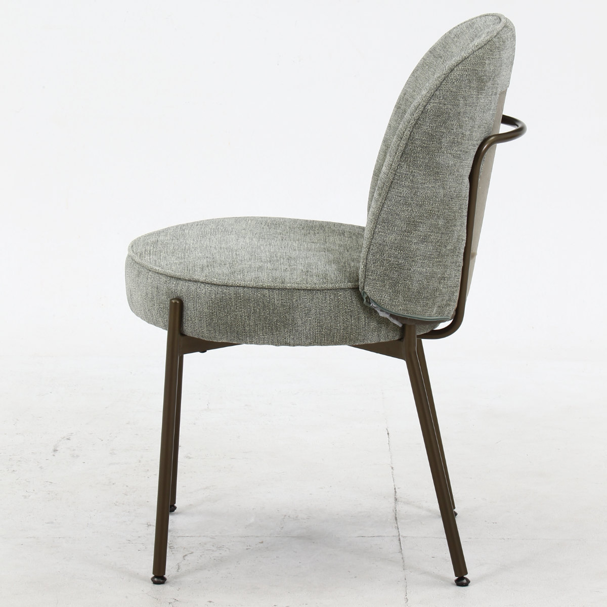 ダイニングチェア 座面高48cm ミオ ( 食卓椅子 チェア チェアー イス 椅子 いす ダイニング 肘なし アームレス ファブリック 完成品 食卓 リビング おしゃれ リビングチェア リビングチェアー ) 【グリーン】 グリーン