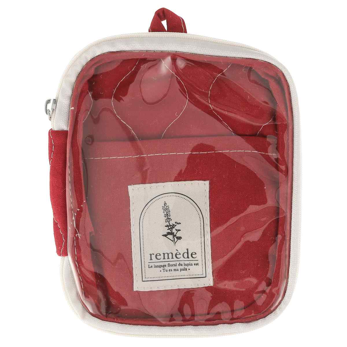 アクスタ 収納 推し活 アクスタケース ポーチ クリアポケット 持ち運び ( レッド オレンジ イエロー ピンク グリーン ブルー パープル アイボリー グレー 推し活グッズ 推し ファスナー かわいい おしゃれ 壁掛け 飾れる ) 【グレー】 グレー