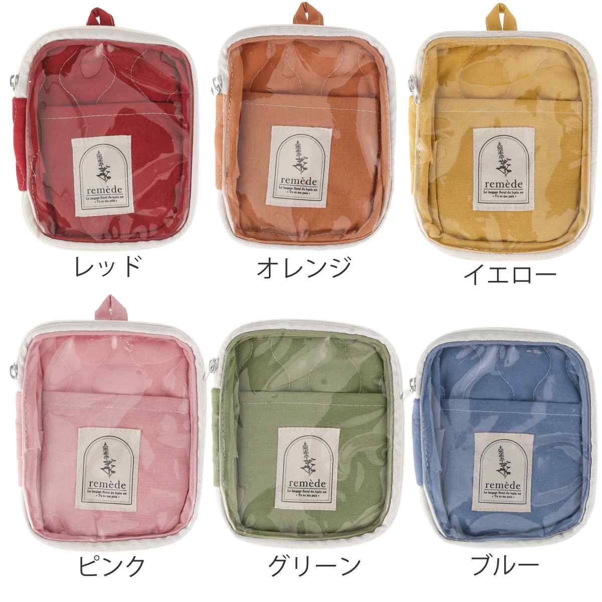 アクスタ 収納 推し活 アクスタケース ポーチ クリアポケット 持ち運び ( レッド オレンジ イエロー ピンク グリーン ブルー パープル アイボリー グレー 推し活グッズ 推し ファスナー かわいい おしゃれ 壁掛け 飾れる ) 【グレー】 グレー