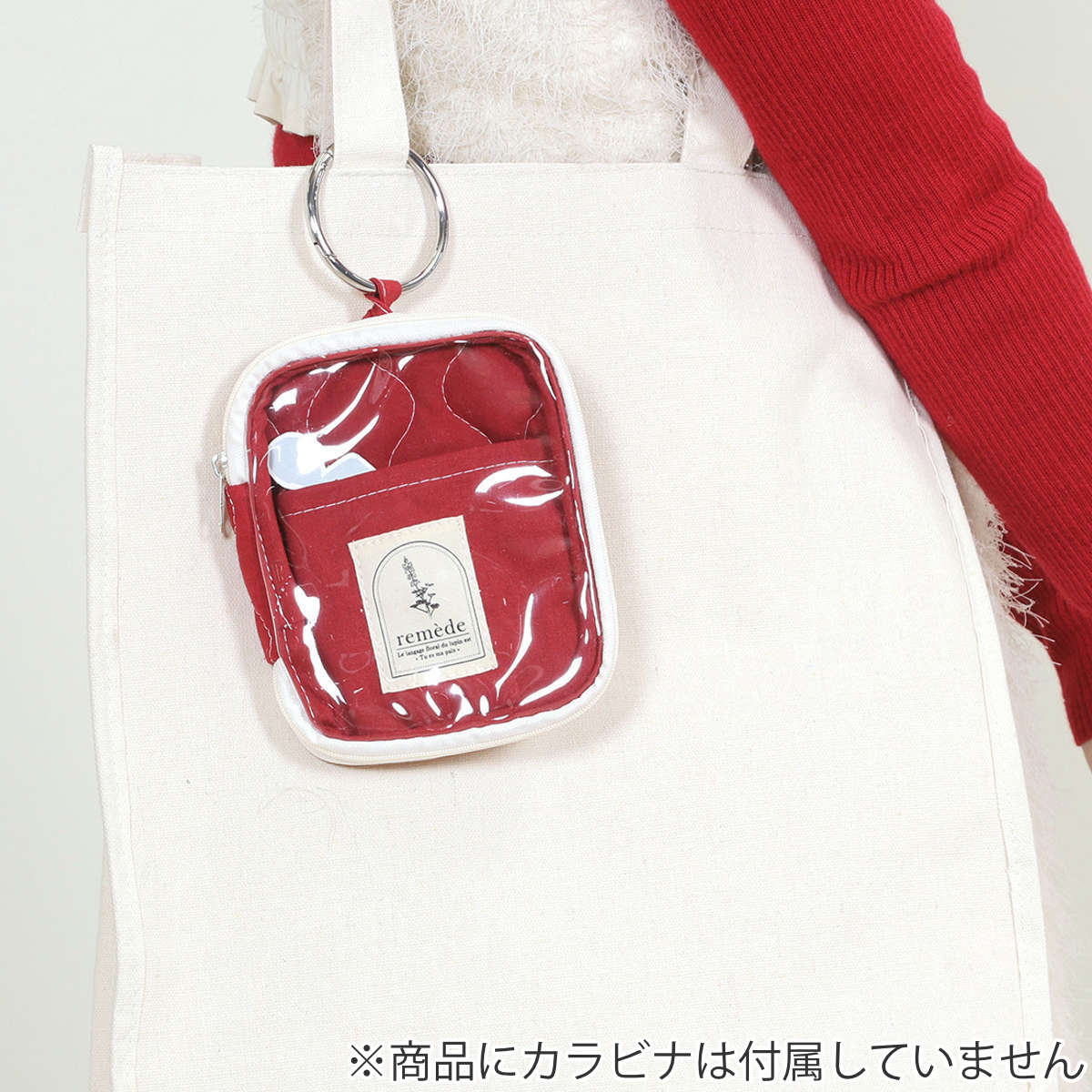 アクスタ 収納 推し活 アクスタケース ポーチ クリアポケット 持ち運び ( レッド オレンジ イエロー ピンク グリーン ブルー パープル アイボリー グレー 推し活グッズ 推し ファスナー かわいい おしゃれ 壁掛け 飾れる ) 【グレー】 グレー