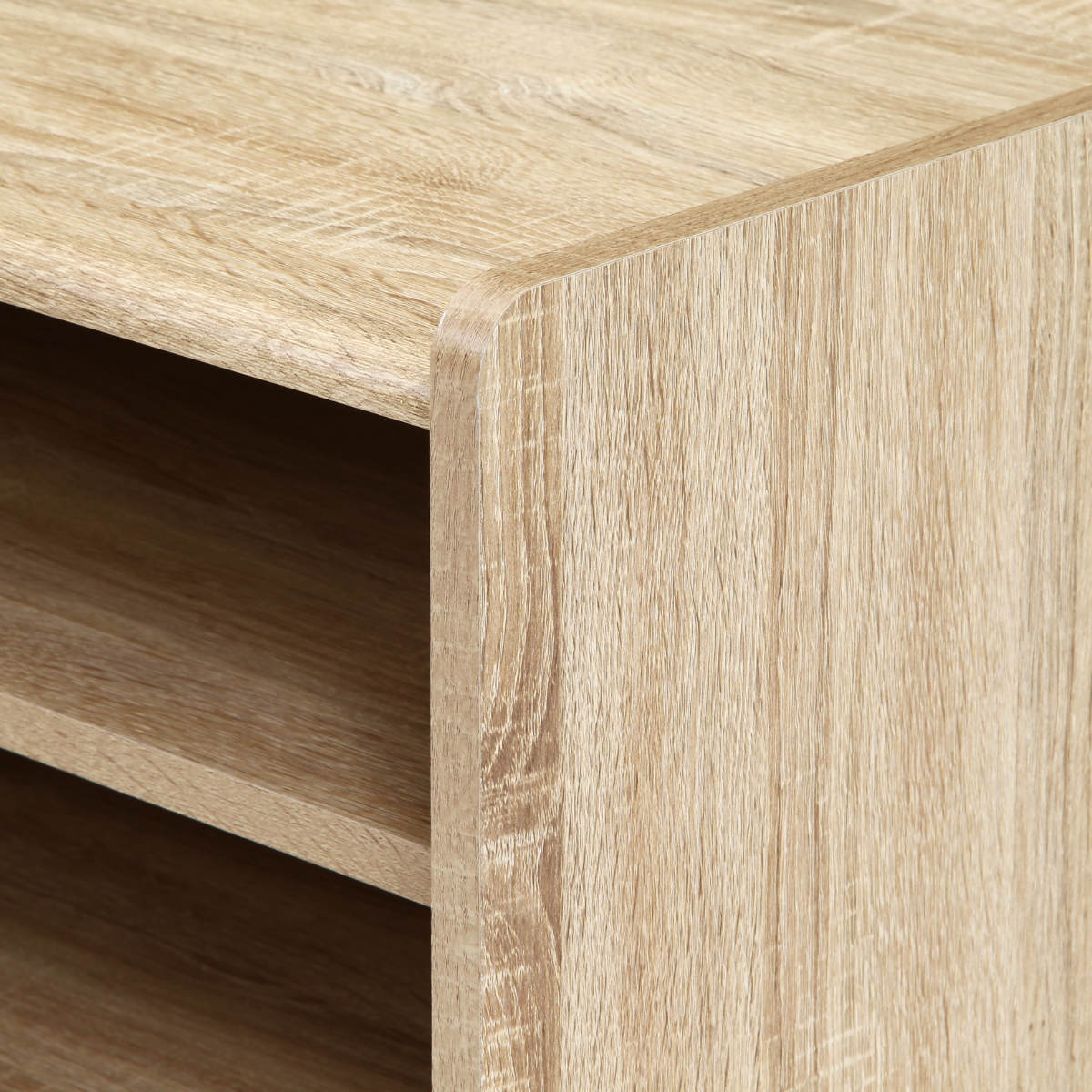 テレビ台 幅159cm 木目調 ソフトクローズ 55型対応 ( TV台 テレビボード AVラック 収納 リビング収納 ラック 棚 飾り棚 家具 可動棚 配線穴 ホワイトオーク ミドルブラウン ) 【ミドルブラウン】 ミドルブラウン