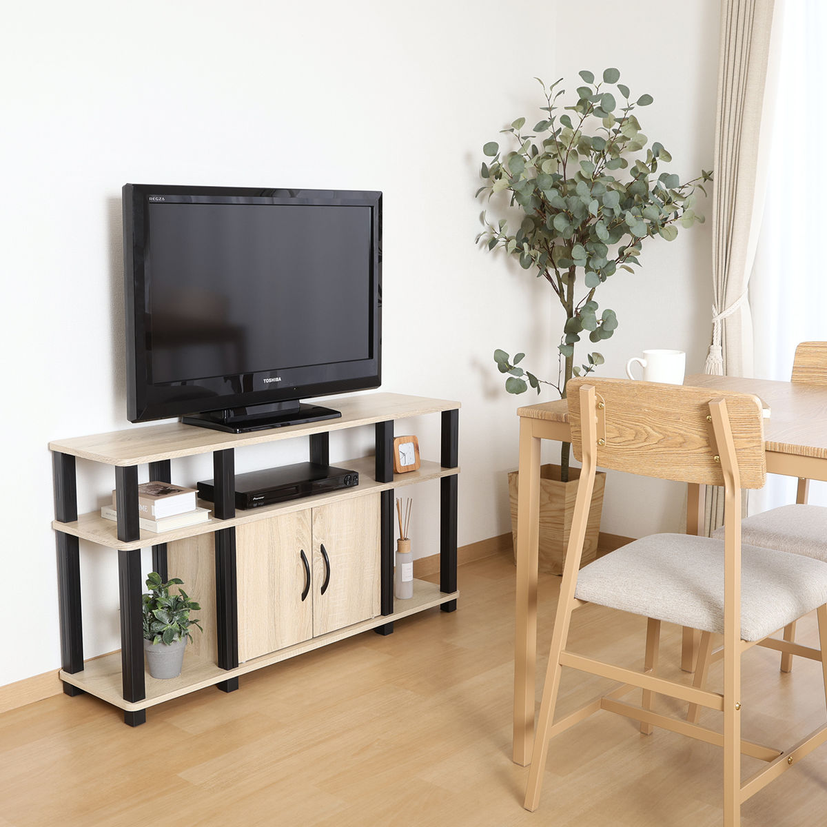 テレビ台 幅110cm 扉付き 簡単組立 FIT （ TV台 テレビボード AV