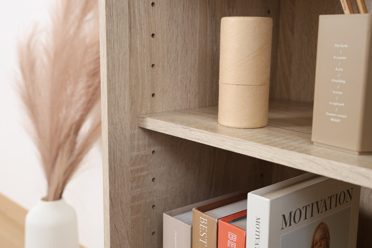 収納ボックス 幅39cm 鍵付き 可動棚 ( 棚 ラック ロッカー 収納 鍵付 カラボ 書類 隠す収納 ナチュラル ホワイトウォッシュ 省スペース コンパクト ) 【ホワイトウォッシュ】 ホワイトウォッシュ