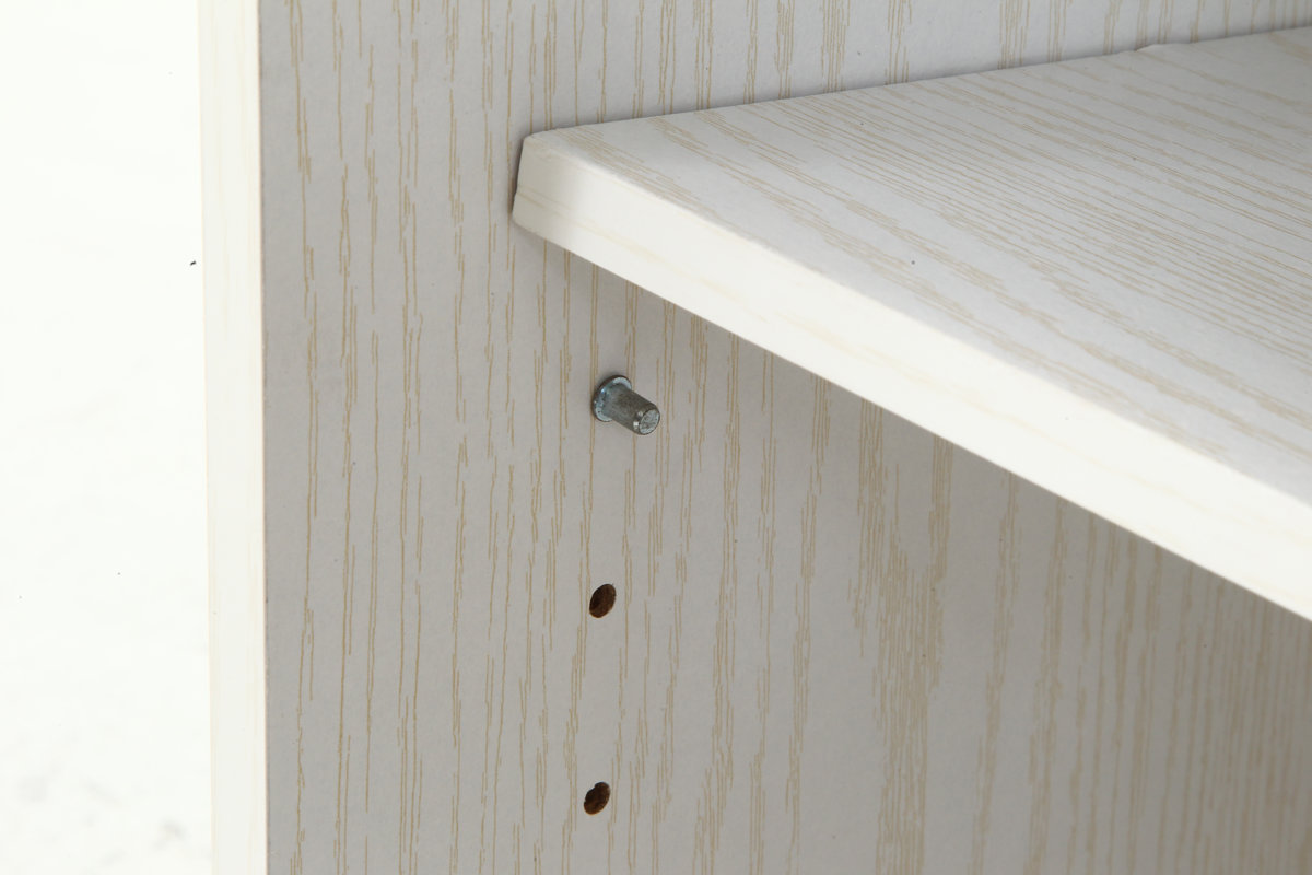 収納ボックス 幅39cm 鍵付き 可動棚 ( 棚 ラック ロッカー 収納 鍵付 カラボ 書類 隠す収納 ナチュラル ホワイトウォッシュ 省スペース コンパクト ) 【ホワイトウォッシュ】 ホワイトウォッシュ