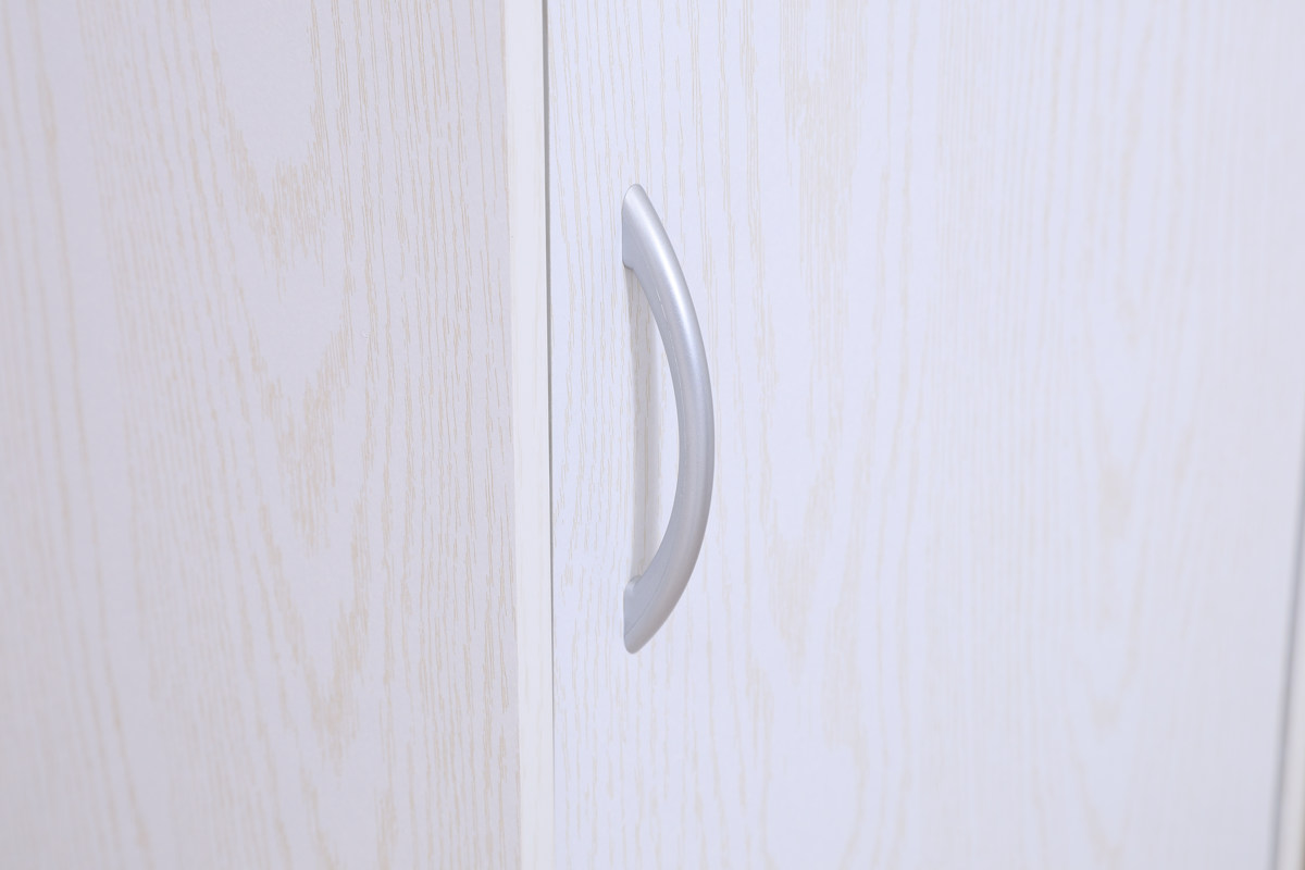 収納ボックス 幅39cm 鍵付き 可動棚 ( 棚 ラック ロッカー 収納 鍵付 カラボ 書類 隠す収納 ナチュラル ホワイトウォッシュ 省スペース コンパクト ) 【ホワイトウォッシュ】 ホワイトウォッシュ