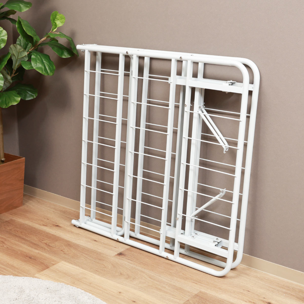 パイプベッド シングル スチール 折りたたみ 工具不要 ( ベッド 折り畳み フレーム コンパクト 組み立て簡単 スリム 寝具 ブラック グレー ベット ) 【ブラック】 ブラック