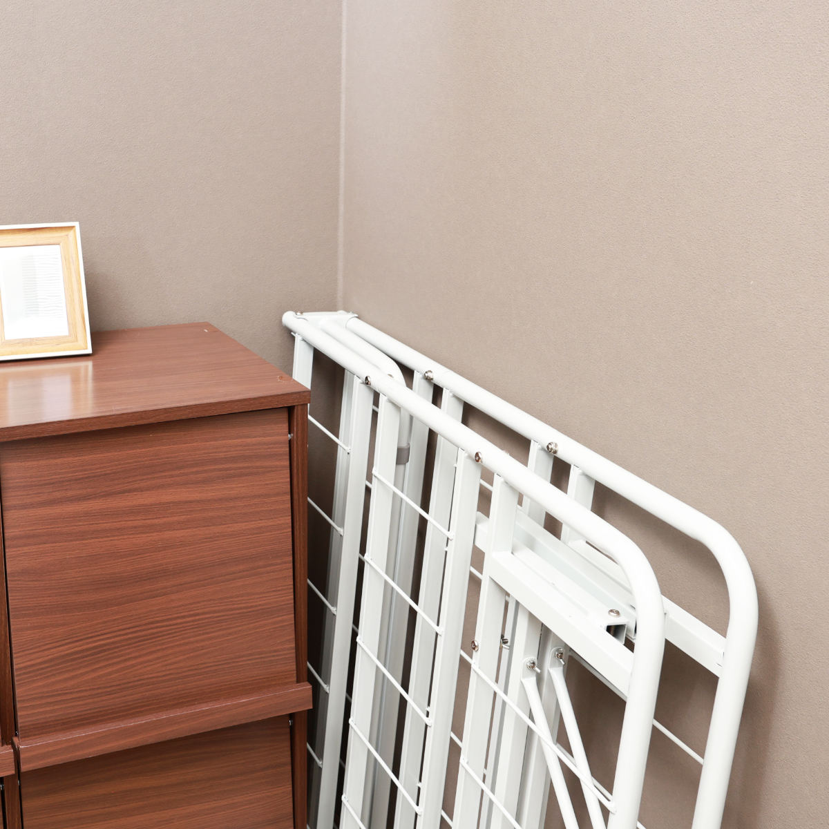 パイプベッド シングル スチール 折りたたみ 工具不要 ( ベッド 折り畳み フレーム コンパクト 組み立て簡単 スリム 寝具 ブラック グレー ベット ) 【ブラック】 ブラック