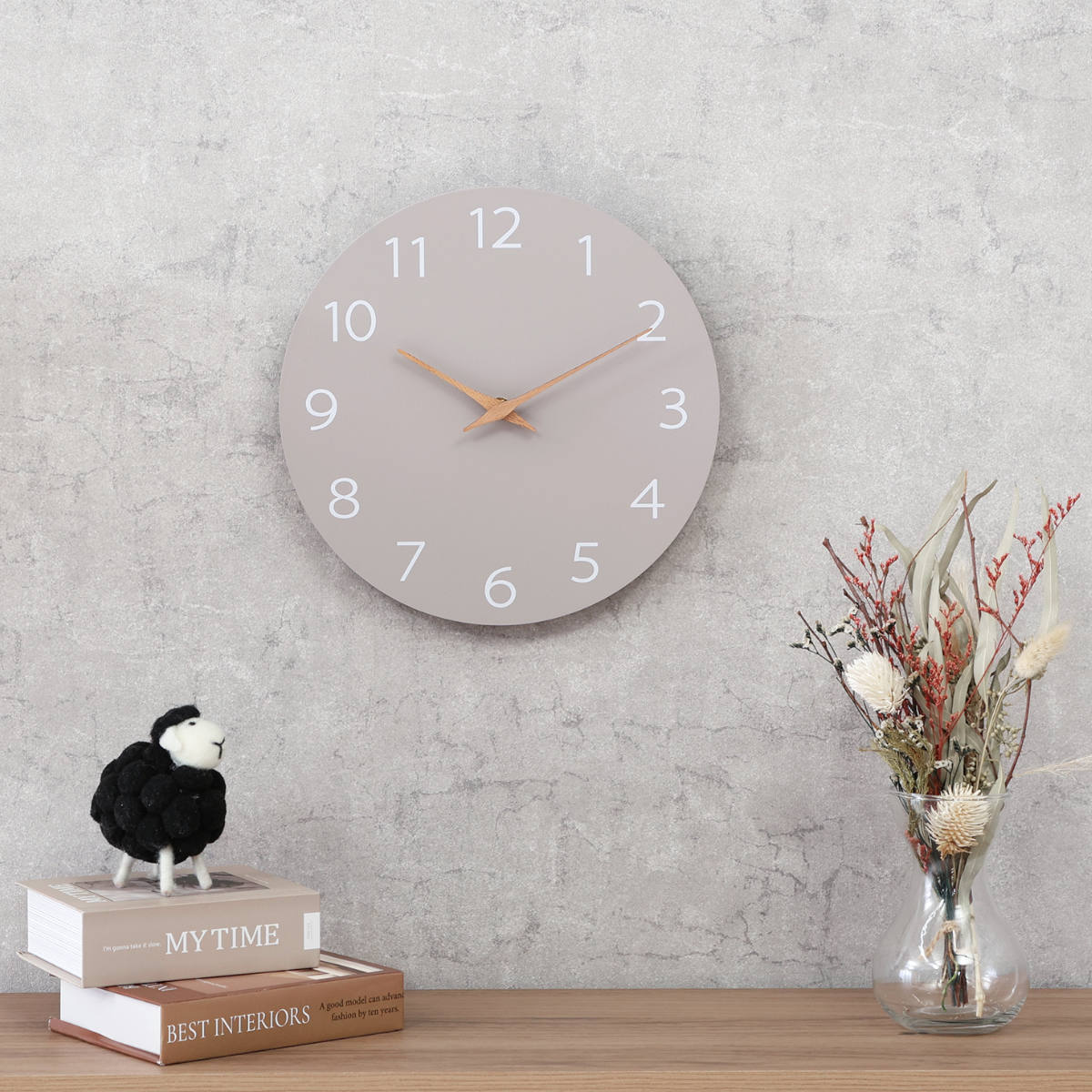 掛け時計 mokumo 静音 ウォールクロック 秒針なし （ ウォール