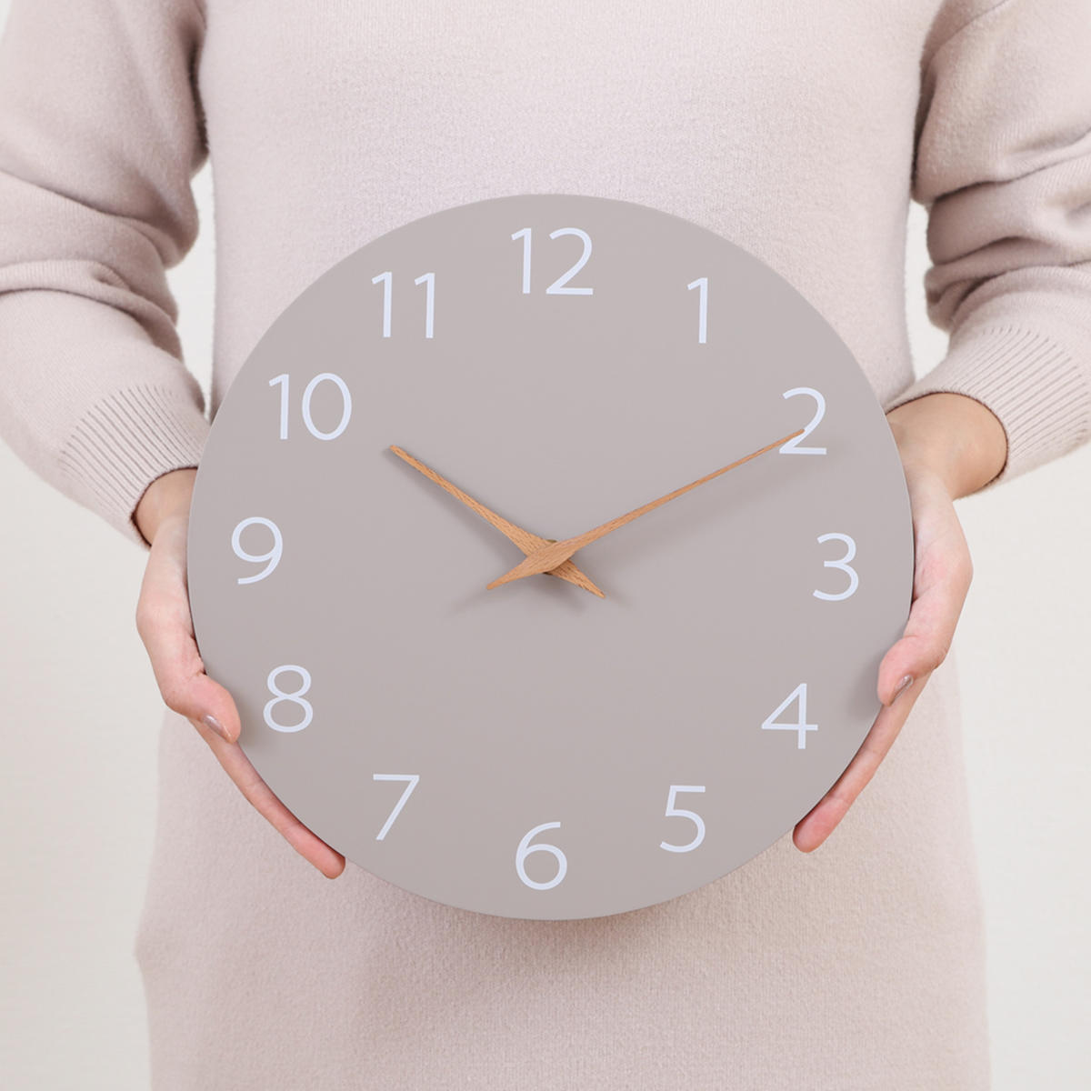 掛け時計 静音 ウォール クロック 時計 北欧 シンプル モダン 簡約 品質 37859 静音式掛時計シンプル 25cm WH 1個 不二貿易 【通販モノタロウ】