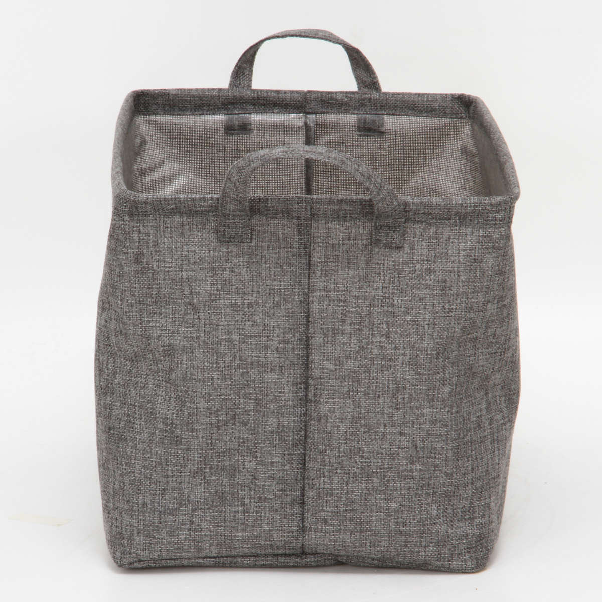 収納ボックス 布 ファブリックボックス スクエア インナーケース 折りたたみ ( 幅38×奥行26×高さ26cm 収納ケース 収納 小物 小物収納 小物入れ カラーボックス 引き出し インナーボックス ボックス ケース 持ち手付き ) 【グレー】 グレー