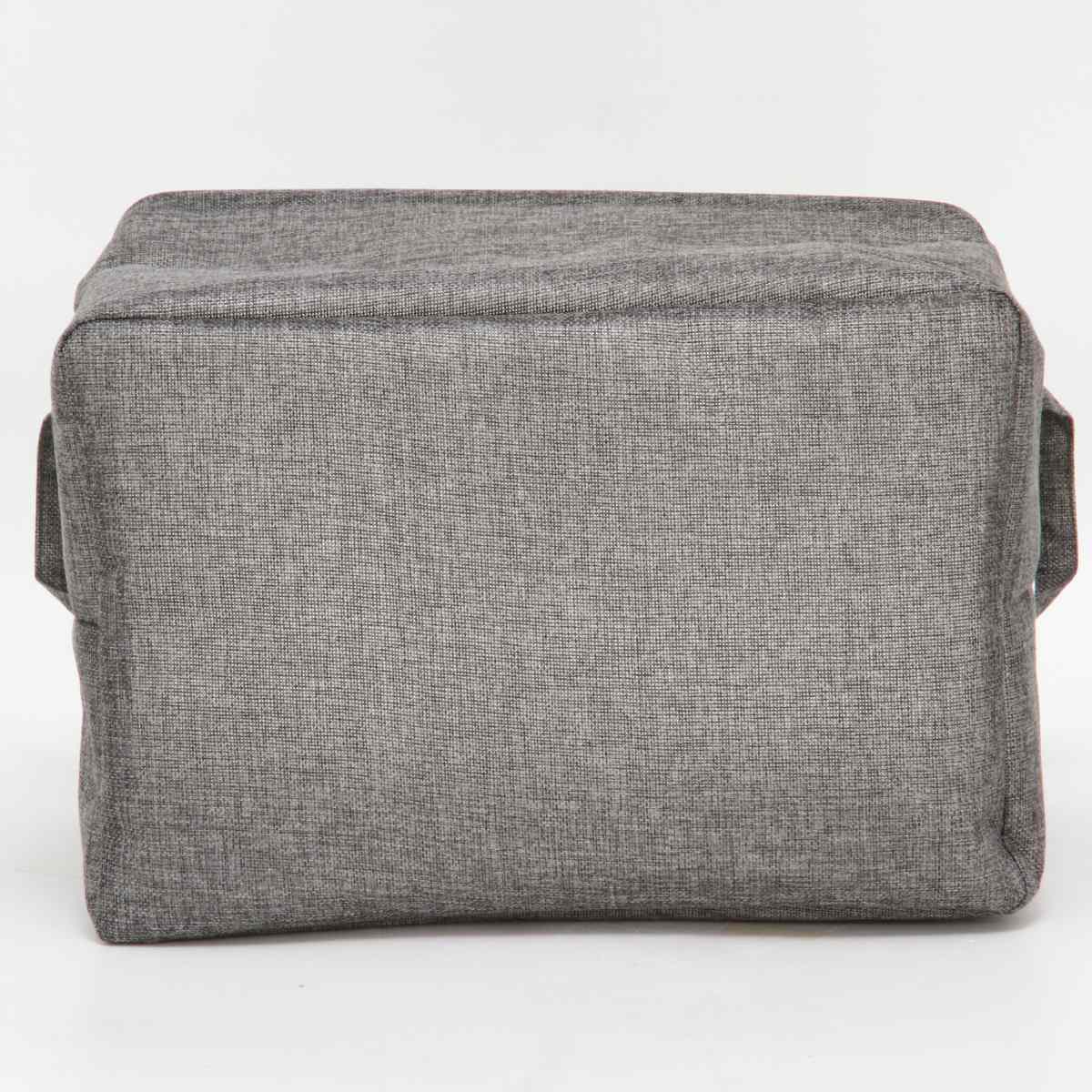 収納ボックス 布 ファブリックボックス スクエア インナーケース 折りたたみ ( 幅38×奥行26×高さ26cm 収納ケース 収納 小物 小物収納 小物入れ カラーボックス 引き出し インナーボックス ボックス ケース 持ち手付き ) 【グレー】 グレー