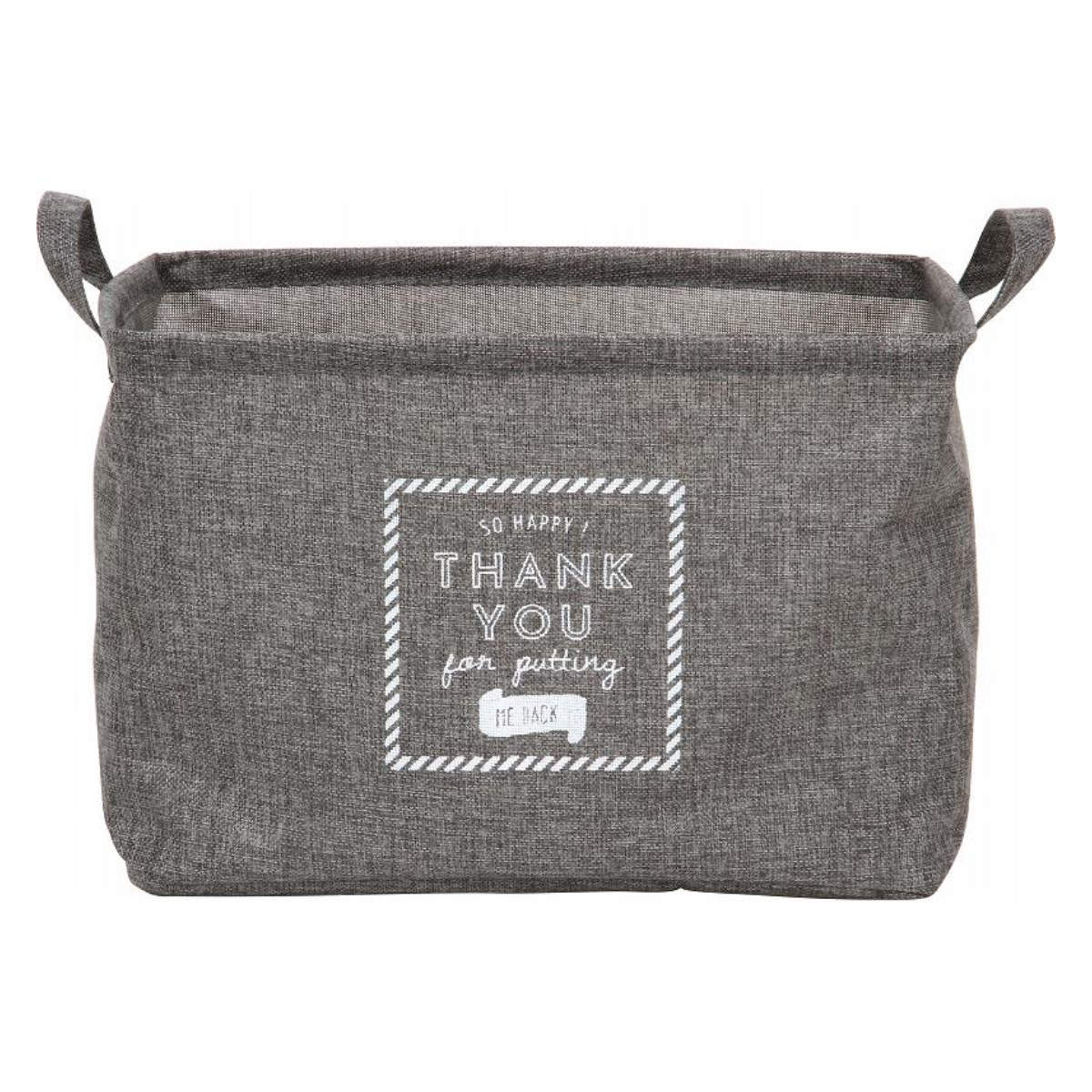 収納ボックス 布 ファブリックボックス スクエア インナーケース 折りたたみ ( 幅38×奥行26×高さ26cm 収納ケース 収納 小物 小物収納 小物入れ カラーボックス 引き出し インナーボックス ボックス ケース 持ち手付き ) 【グレー】 グレー