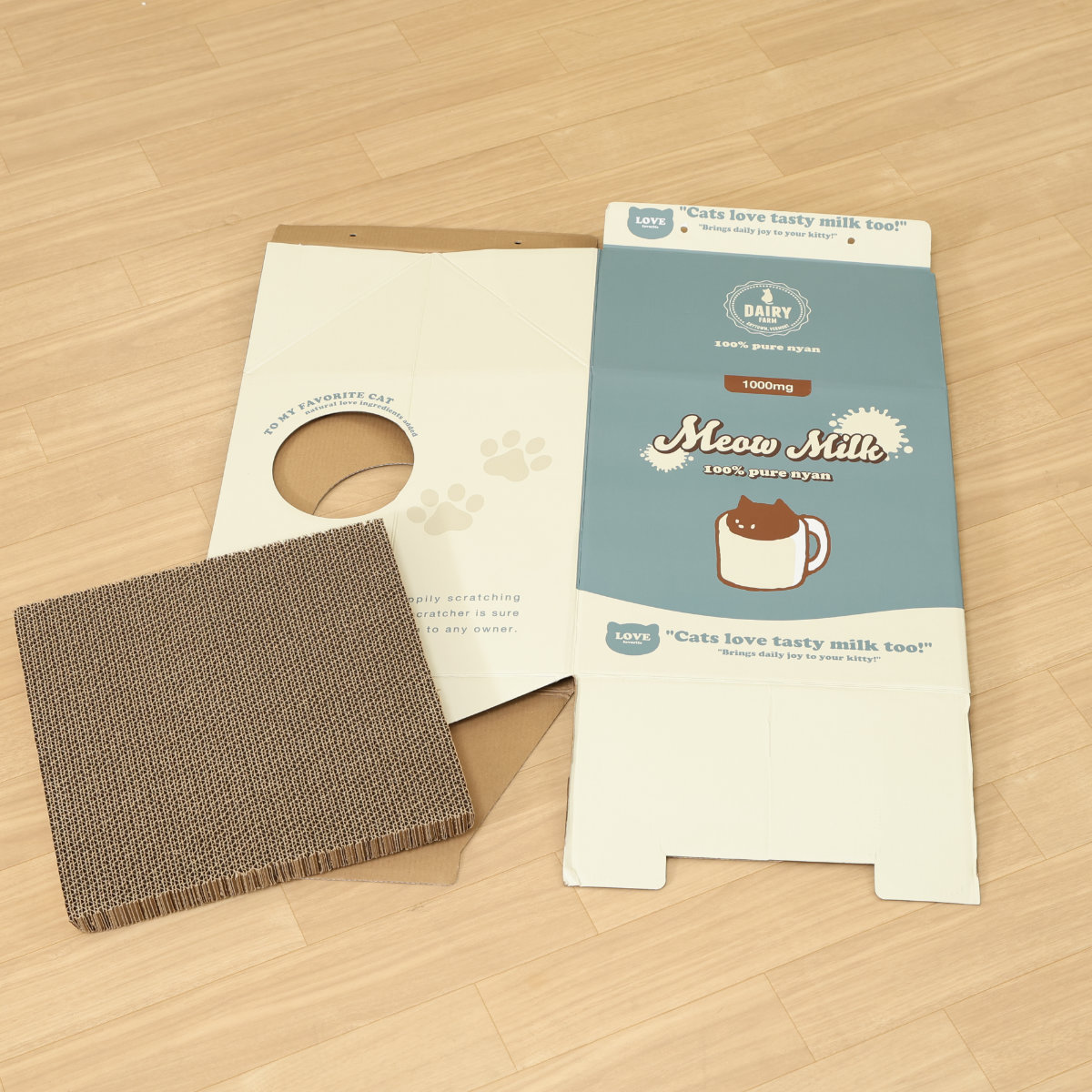 爪とぎ 猫 KDタイプ 牛乳パック ( 爪研ぎ つめとぎ 猫用 爪とぎハウス 段ボール ストレス解消 遊び おもちゃ かわいい 爪磨き ガリガリ ハウス 寝床 ねこ 猫用品 ペット用品 おしゃれ )
