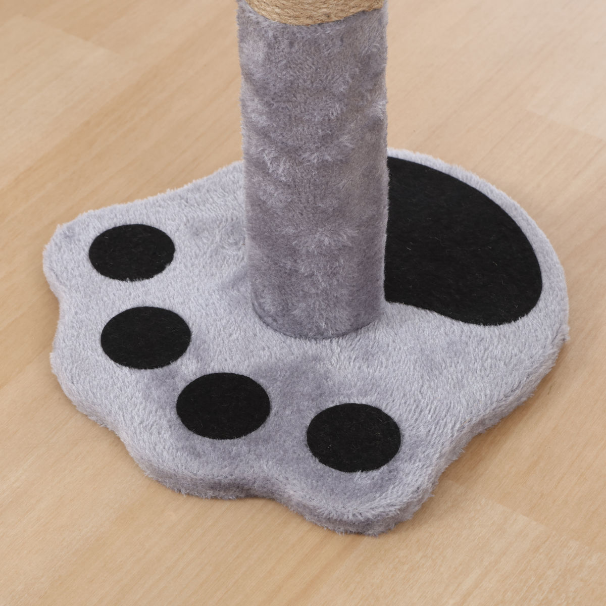 爪とぎ 猫 ポールタイプ ねこぱんち ( 爪研ぎ つめとぎ 猫用 スタンドタイプ 縦型 麻 ストレス解消 遊び 爪磨き ねこ おもちゃ かわいい 猫用品 ペット用品 ) 【ブラウン】 ブラウン