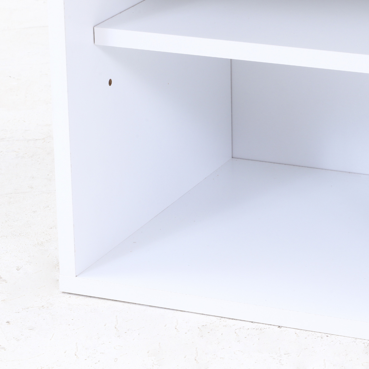 カラーボックス 幅34.5cm フラップ扉 キューブ型 組み合わせラック ( 収納 家具 棚 ラック 飾り棚 組み合わせ カラボ サイドラック キャビネット サイドテーブル テレビ台 可動棚 積み重ね ナチュラル ブラウン ホワイト ) 【ホワイトウォッシュ】 ホワイトウォッシュ